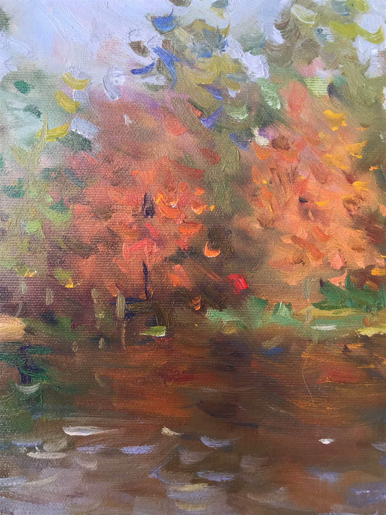 Oil painting water reflection Sergey Ivanovich - 5