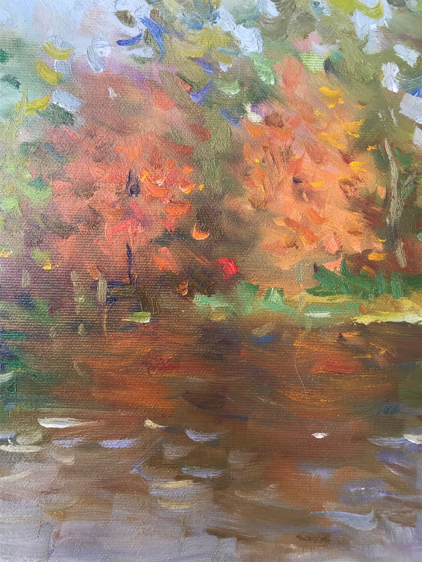 Oil painting water reflection Sergey Ivanovich - 6