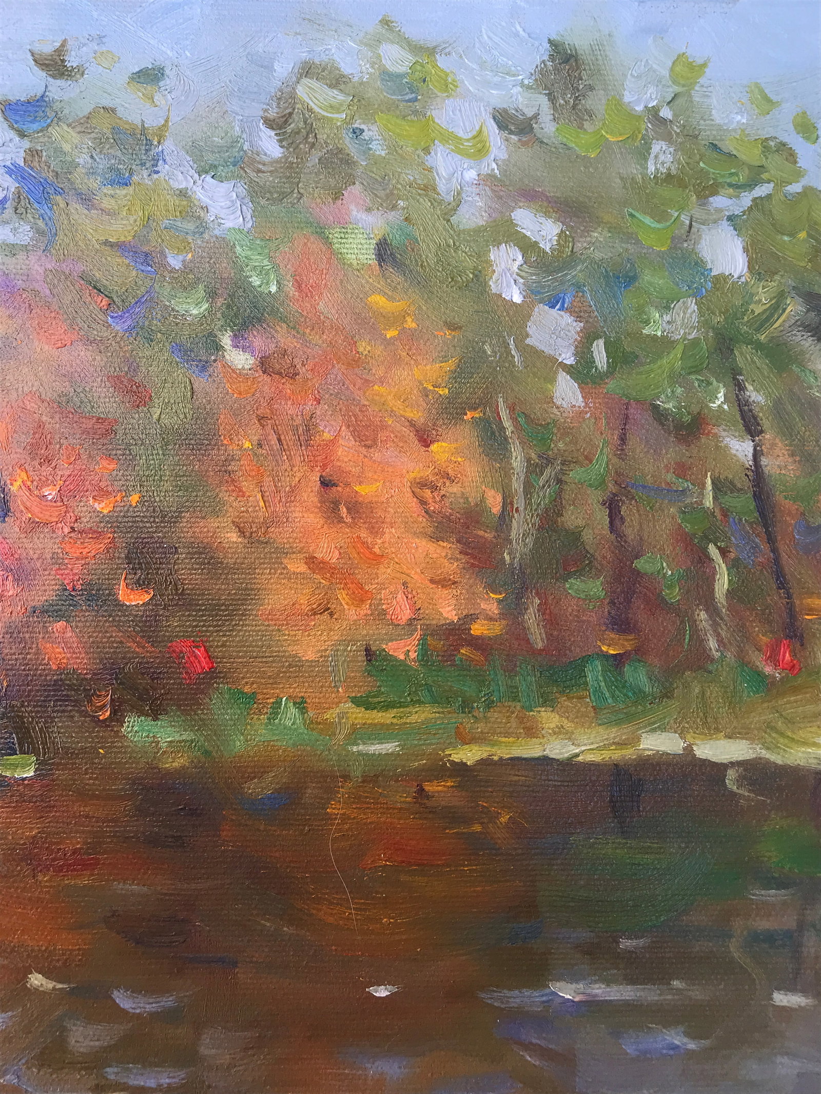 Oil painting water reflection Sergey Ivanovich - 7