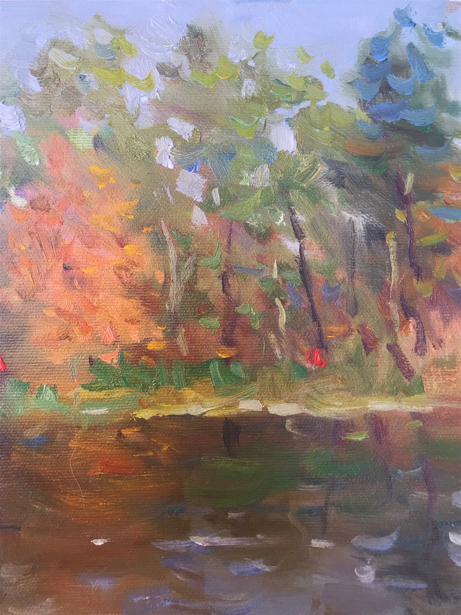 Oil painting water reflection Sergey Ivanovich - 8
