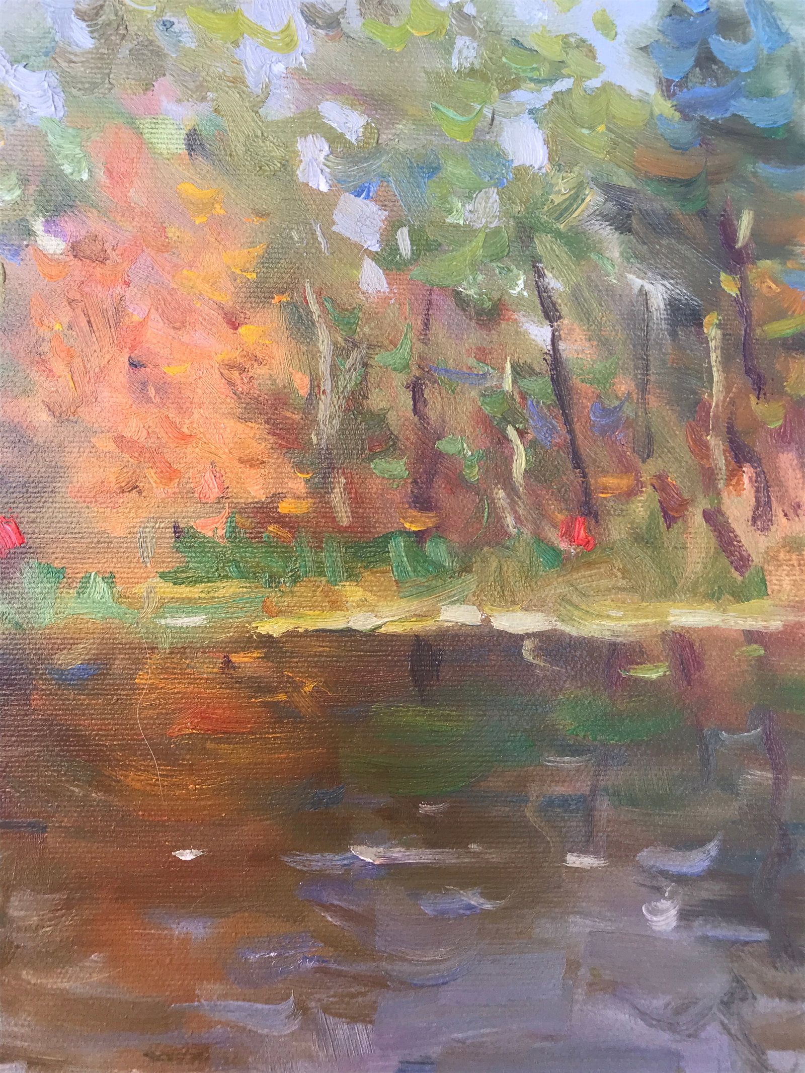 Oil painting water reflection Sergey Ivanovich - 9