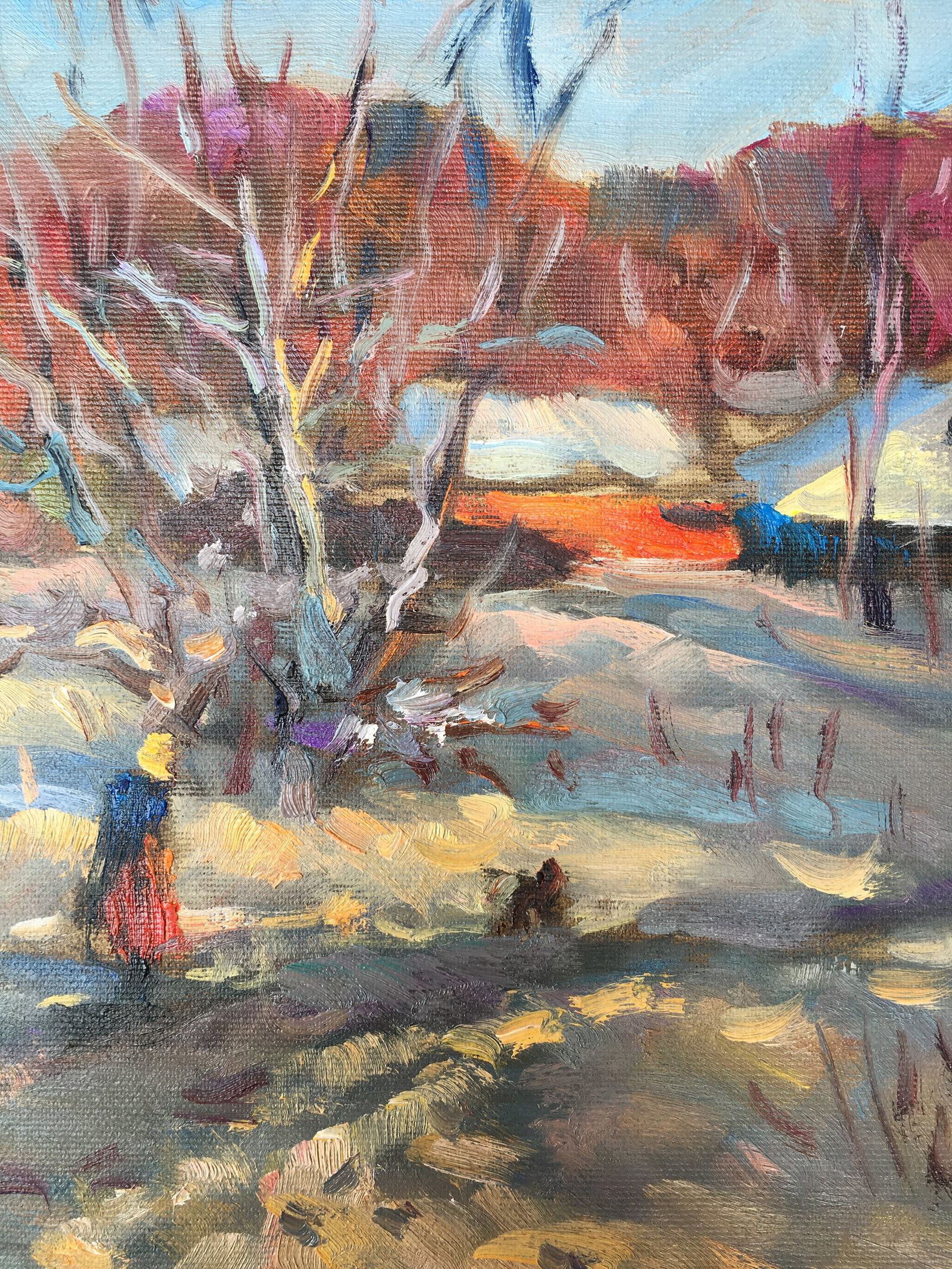 Oil painting Cold March Sergey Ivanovich Animov - 10