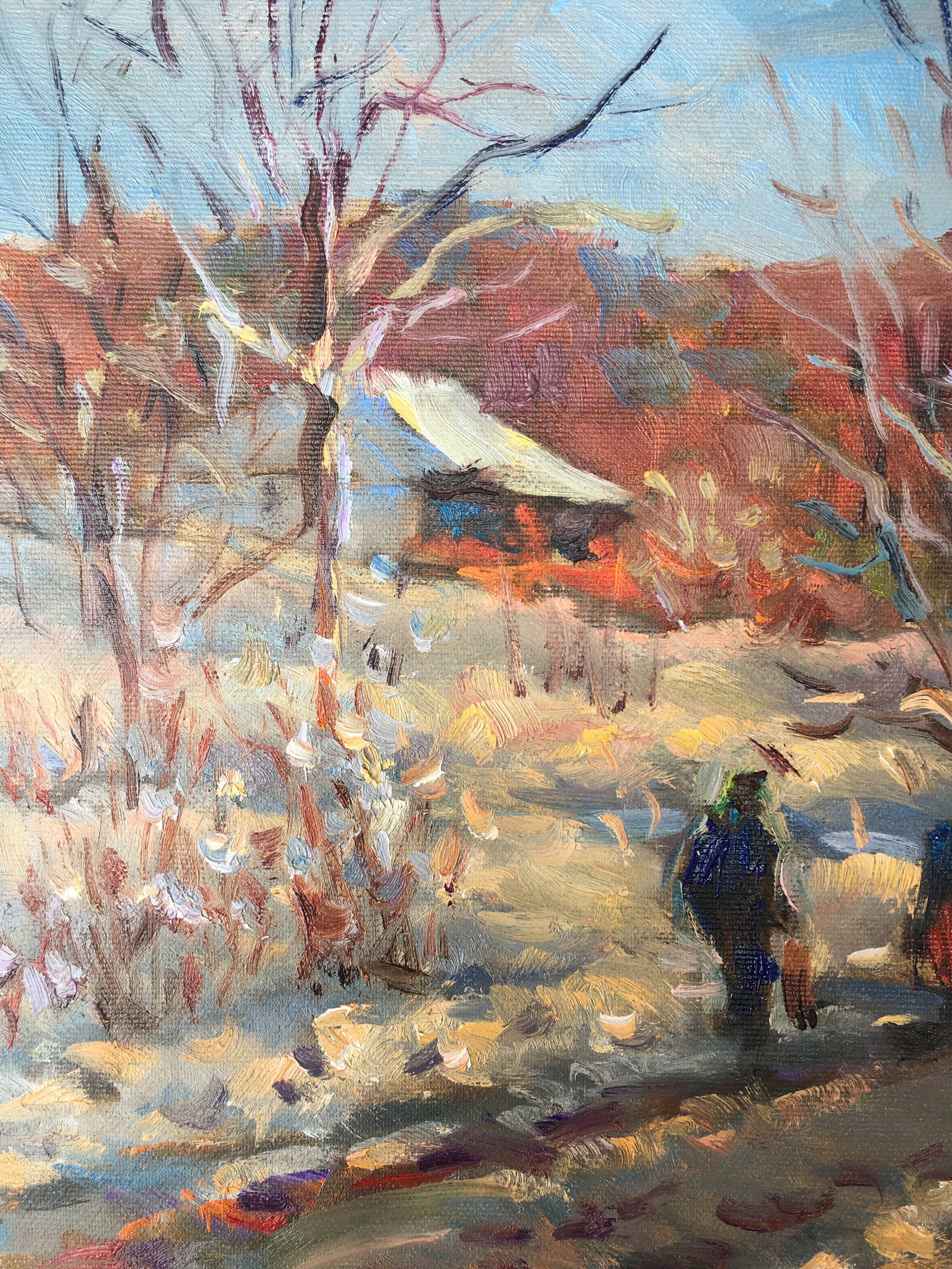 Oil painting Cold March Sergey Ivanovich Animov - 3