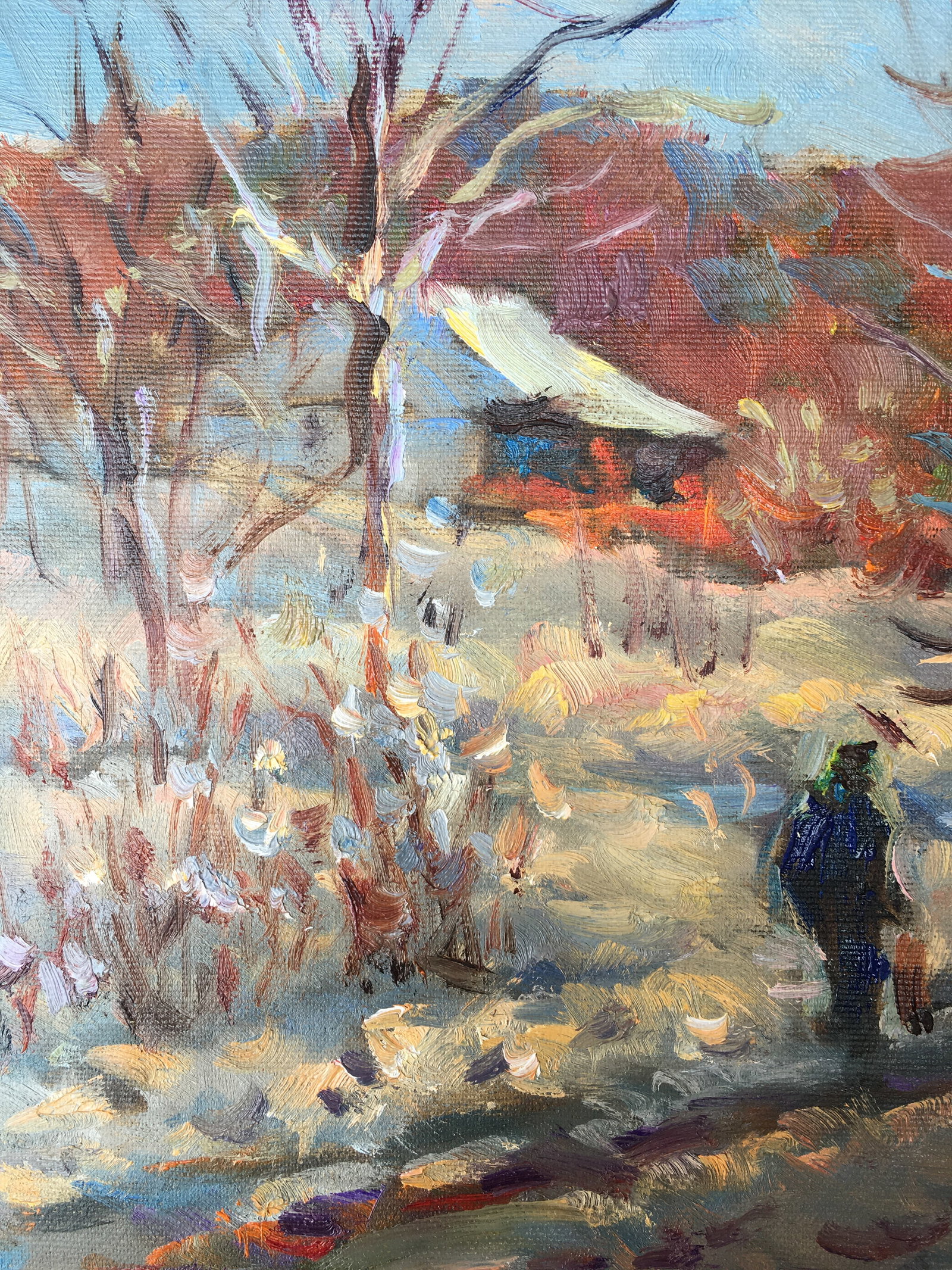Oil painting Cold March Sergey Ivanovich Animov - 4