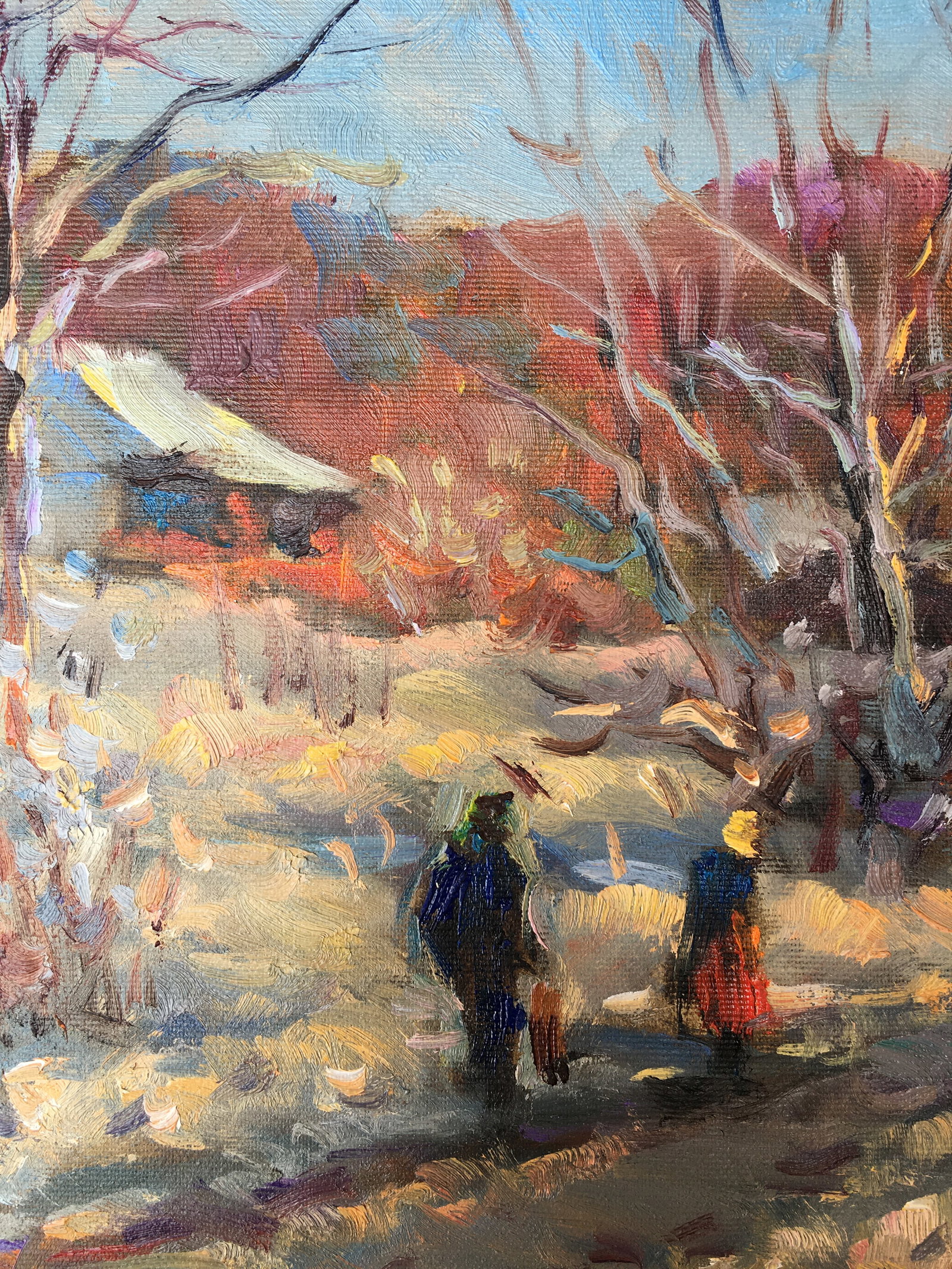 Oil painting Cold March Sergey Ivanovich Animov - 5
