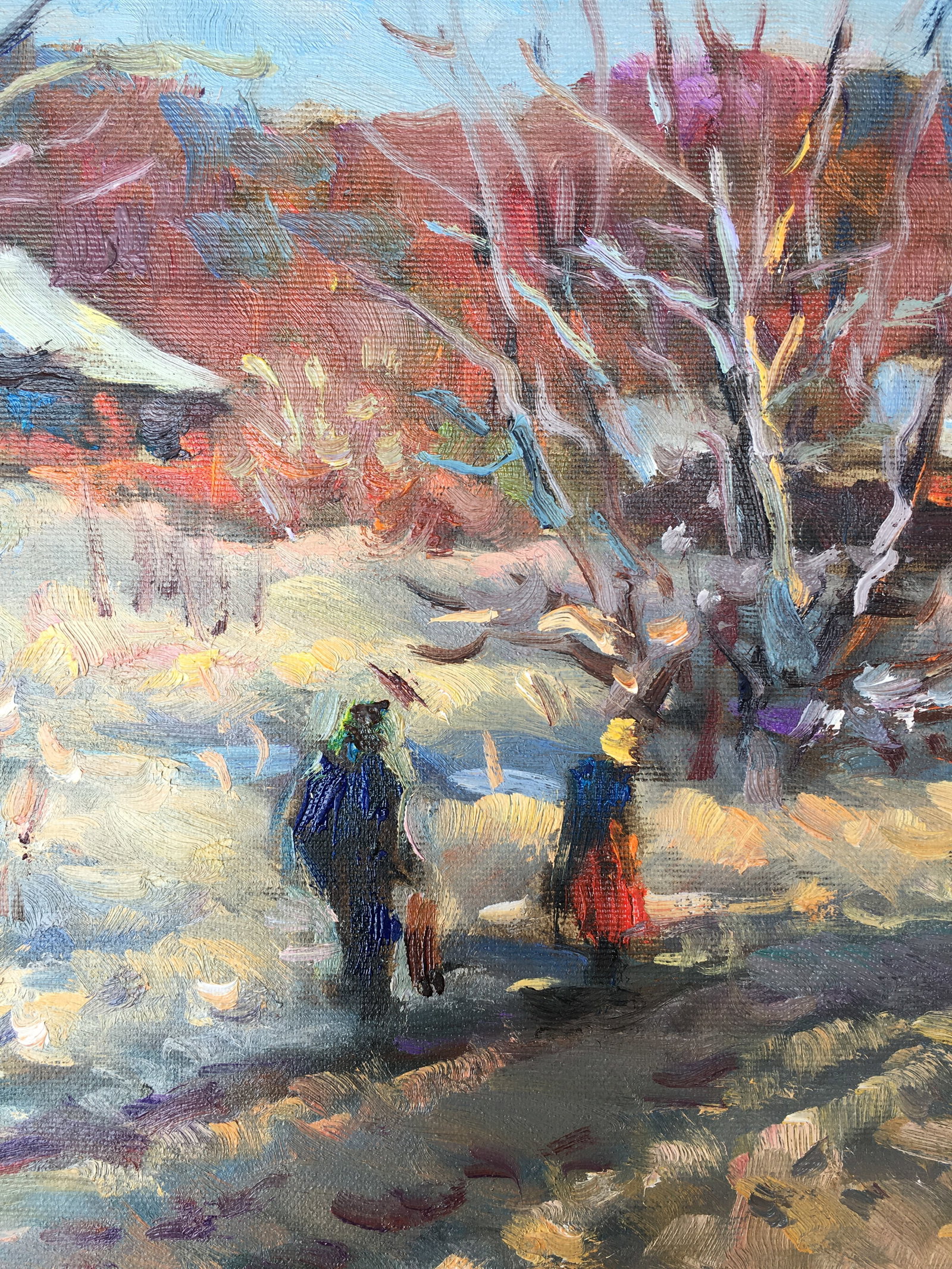 Oil painting Cold March Sergey Ivanovich Animov - 6