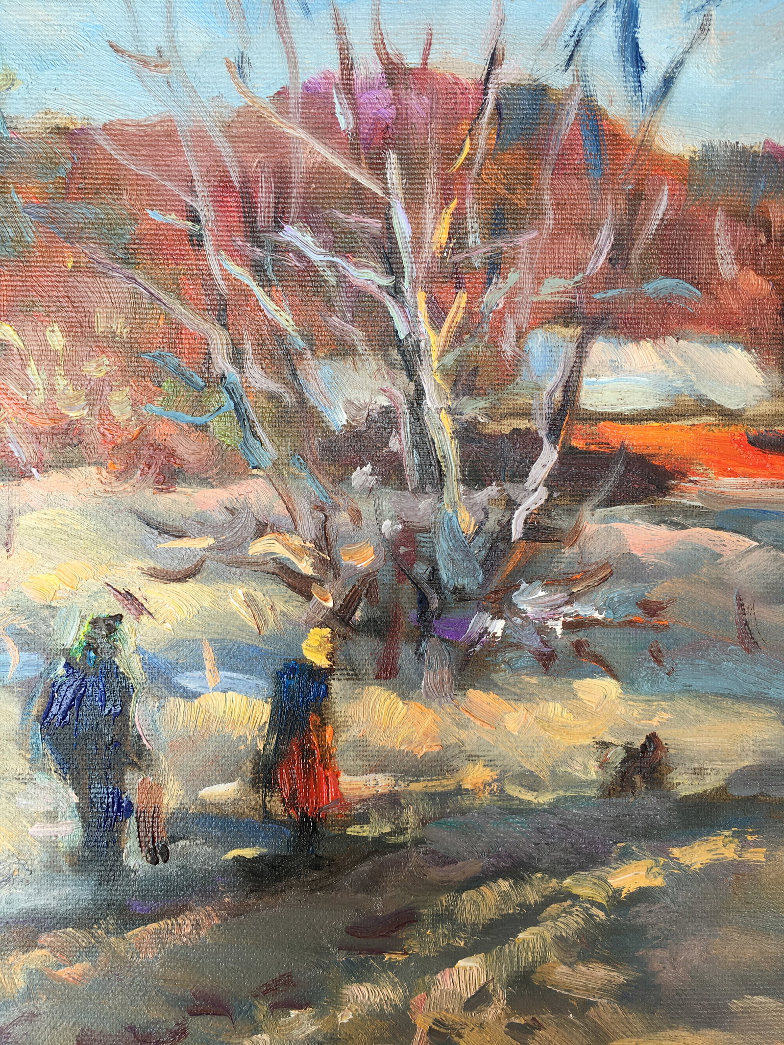 Oil painting Cold March Sergey Ivanovich Animov - 7