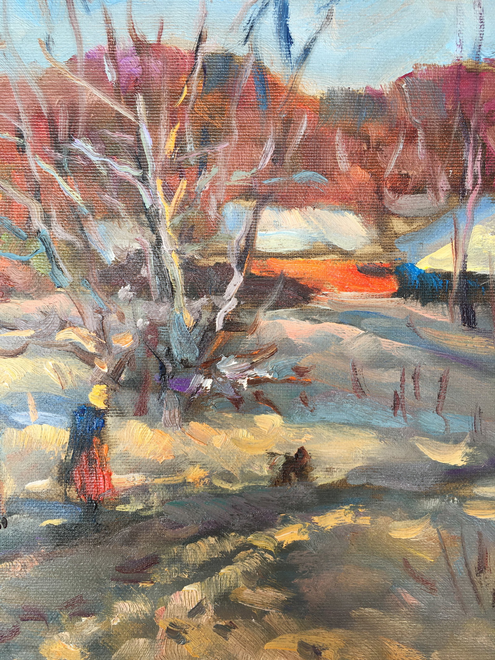 Oil painting Cold March Sergey Ivanovich Animov - 8