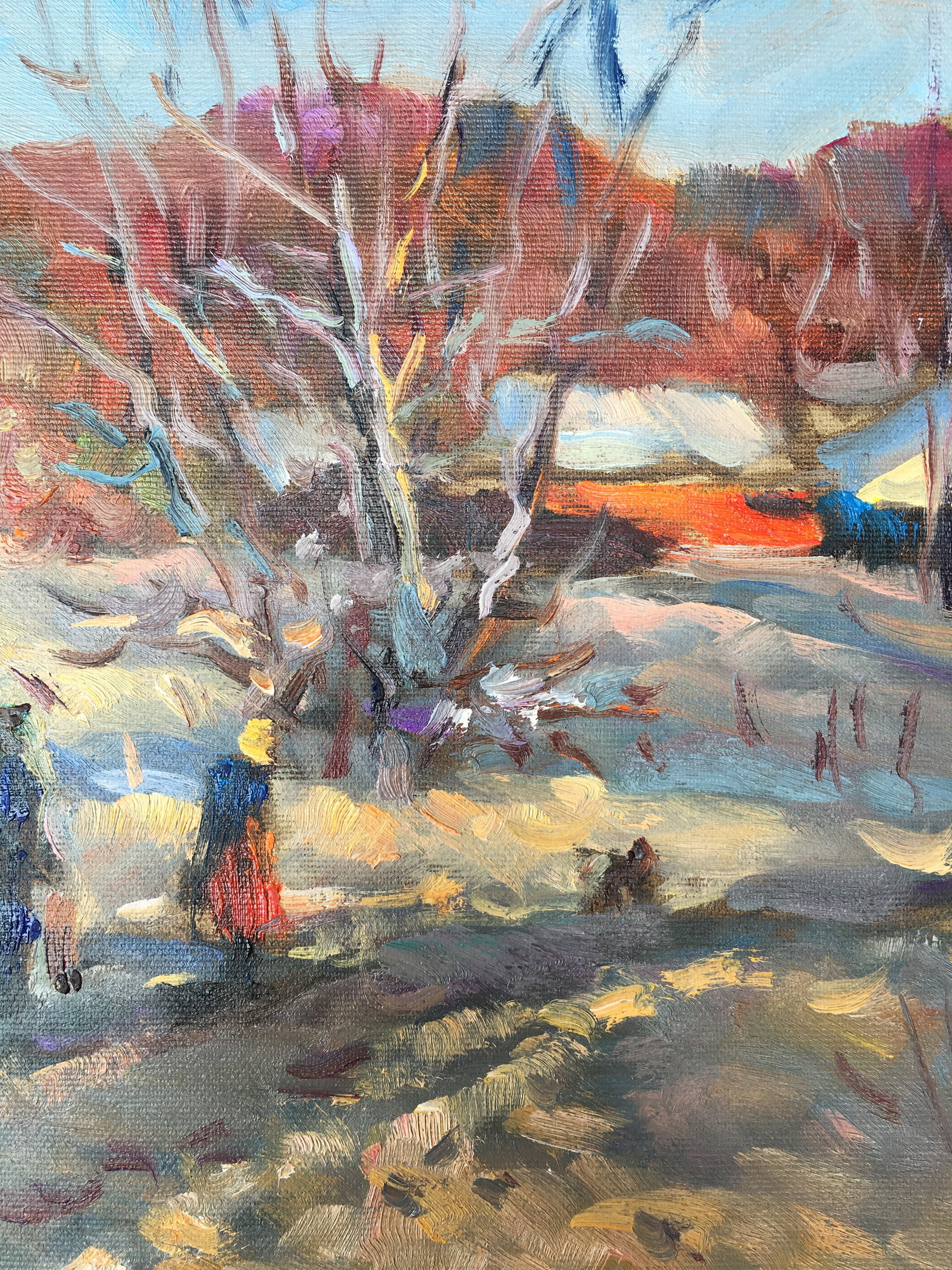 Oil painting Cold March Sergey Ivanovich Animov - 9