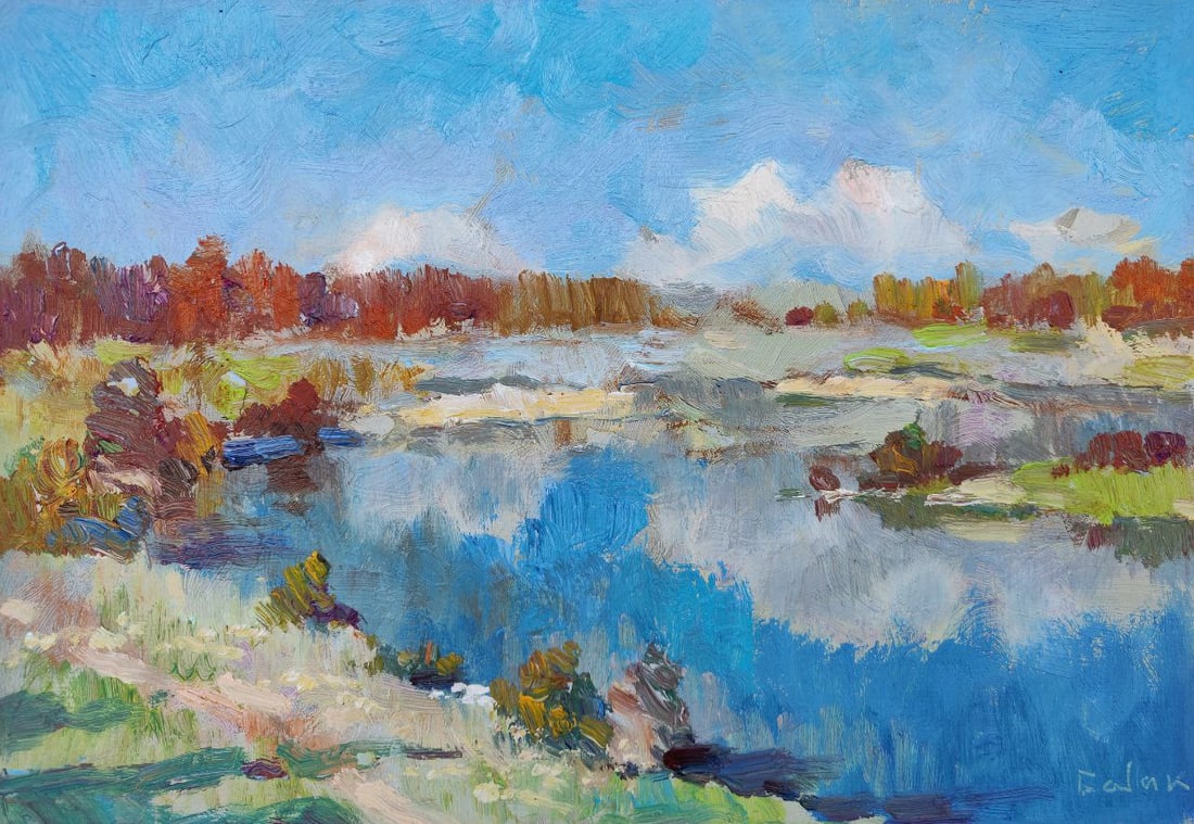 Oil painting sunny day Vyacheslav Petrovich Babac - 2