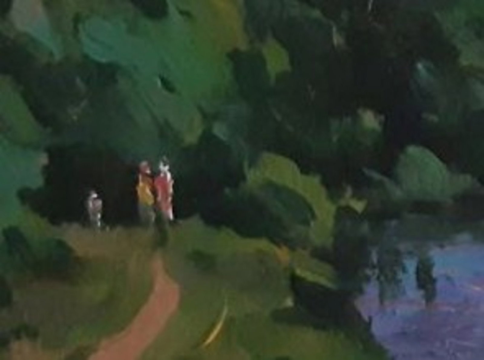 Acrylic painting Evening motif Vyacheslav Petrovich Babac - 4
