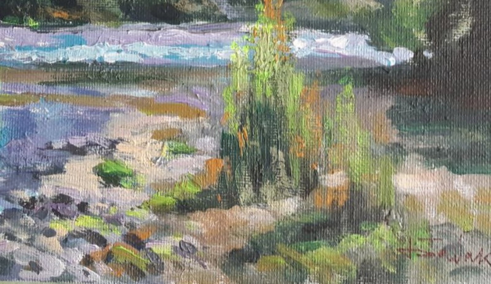 Acrylic painting A day is a lot Vyacheslav Petrovich Babac - 3