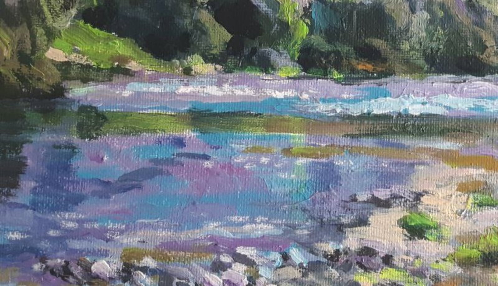 Acrylic painting A day is a lot Vyacheslav Petrovich Babac - 4