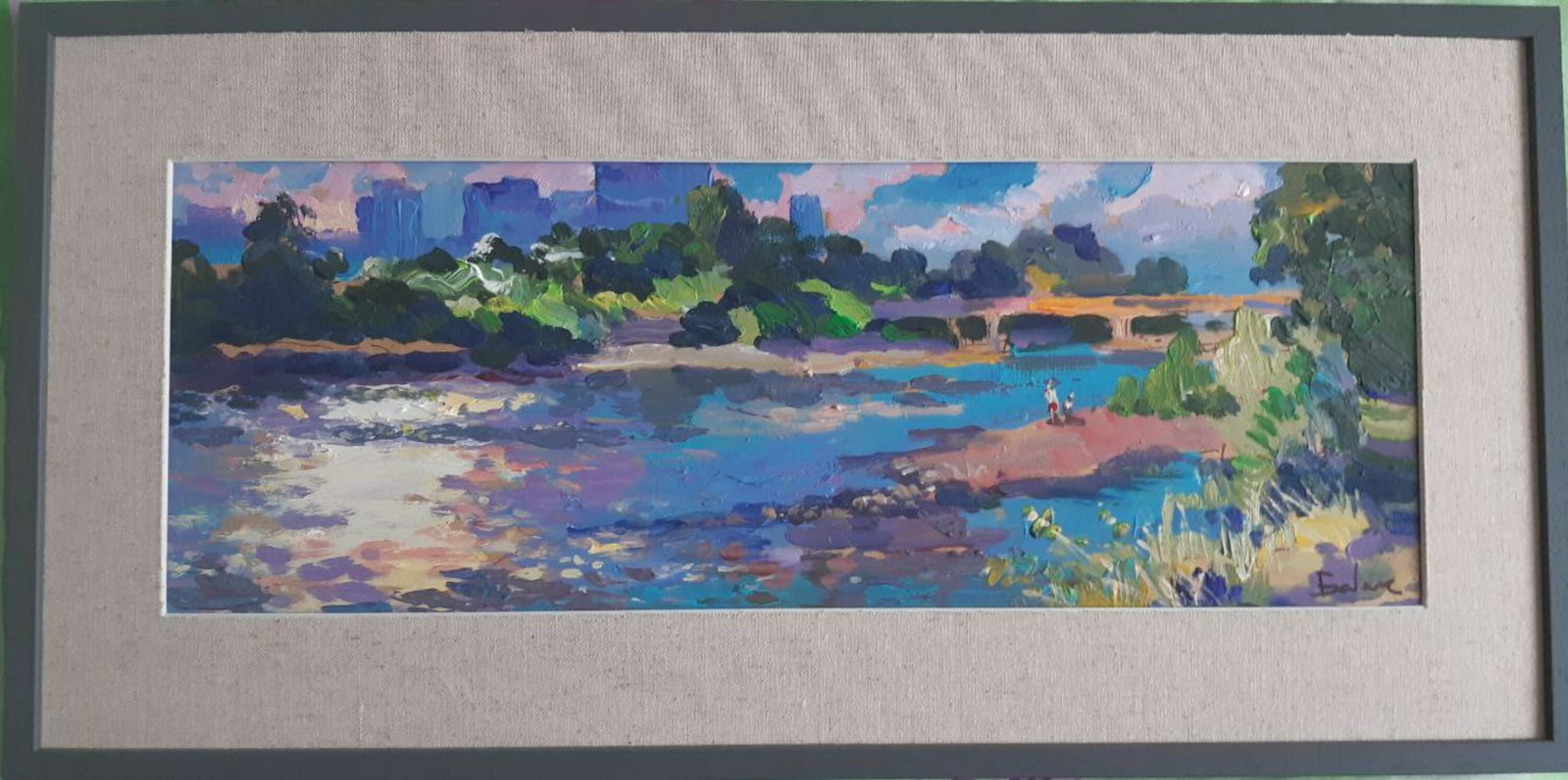 Acrylic painting Morning Vyacheslav Petrovich Babac: Title: Acrylic painting Morning Vyacheslav Petrovich Babac Description: 183BA Painter: Vyacheslav Petrovick Babac Size: 18x49 cm/7,08x19,29 inches Component: Acrylic, cardboard Original painting from
