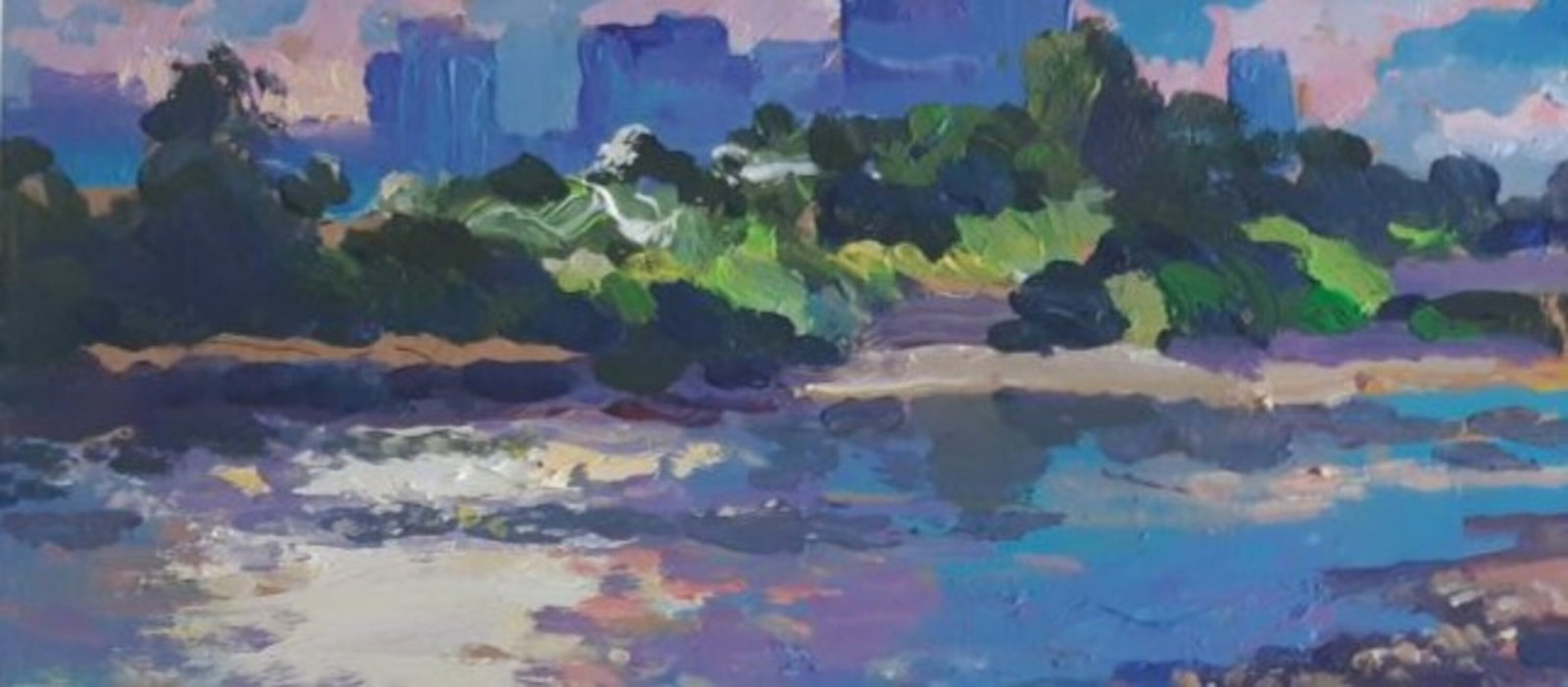 Acrylic painting Morning Vyacheslav Petrovich Babac - 3