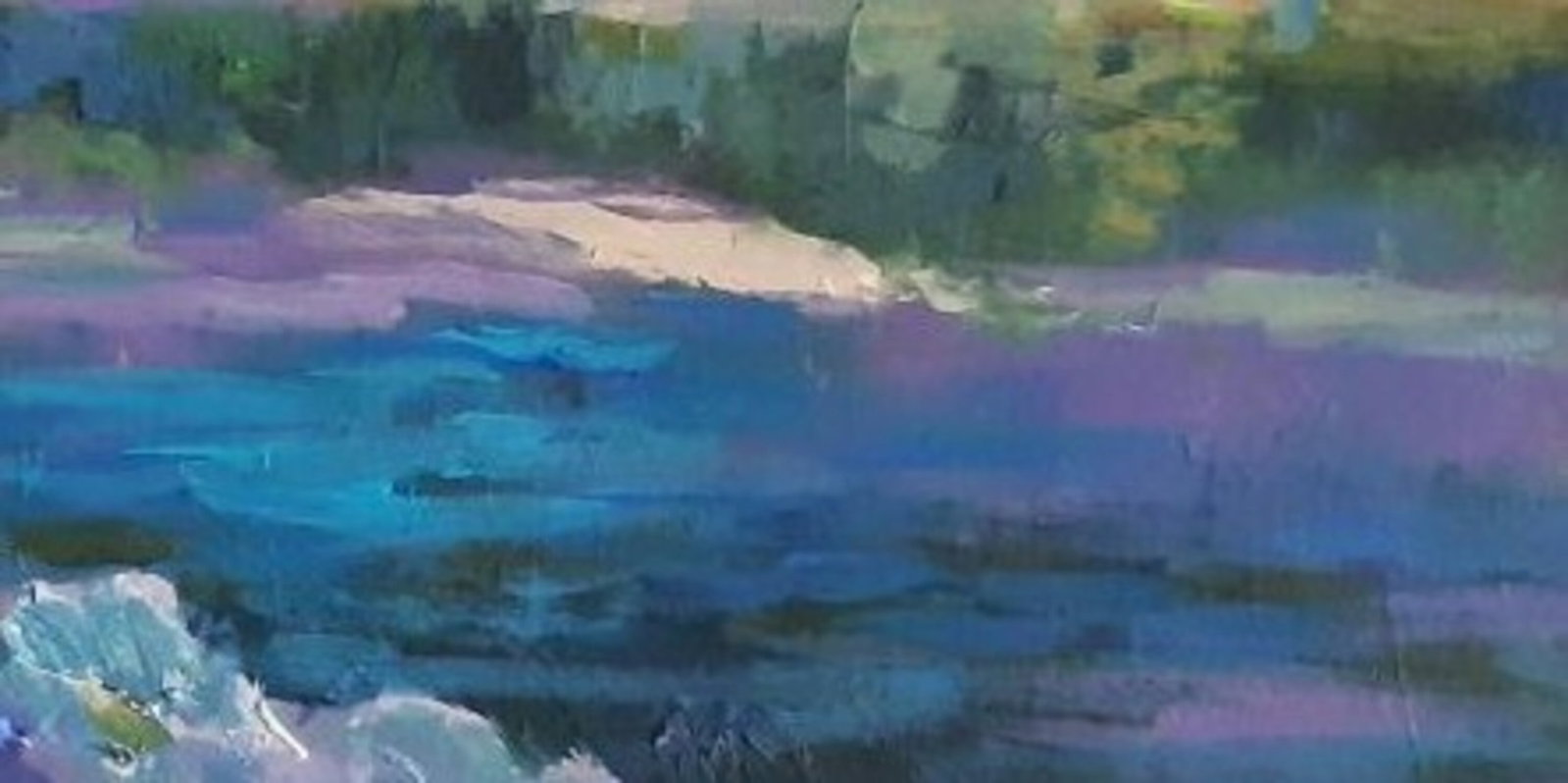 Acrylic painting Bystrytsia River Vyacheslav Petrovich Babac - 3