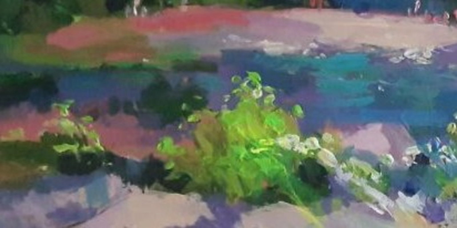 Acrylic painting Bystrytsia River Vyacheslav Petrovich Babac - 4