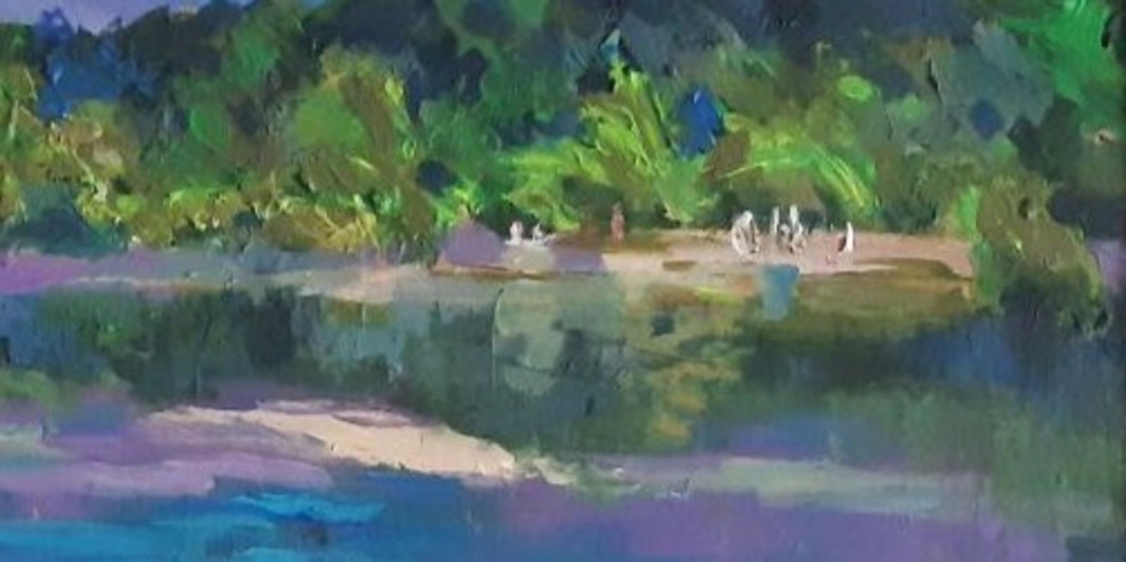 Acrylic painting Bystrytsia River Vyacheslav Petrovich Babac - 5