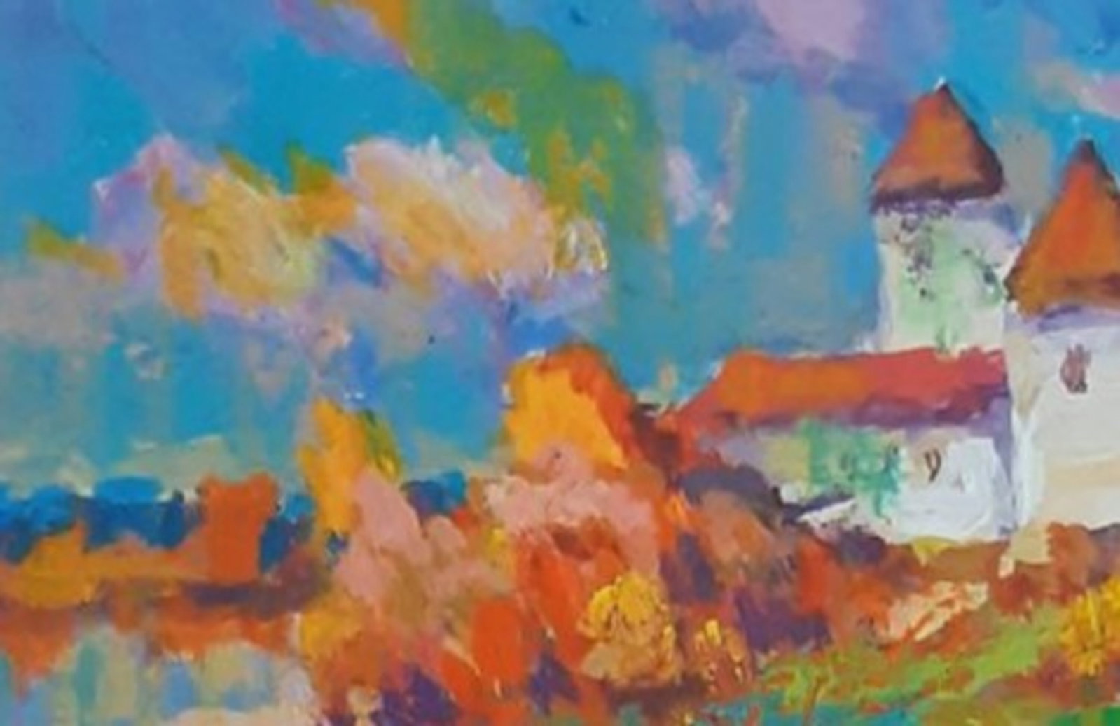 Acrylic painting Svirzhsky Castle Vyacheslav Petrovich Babac - 2