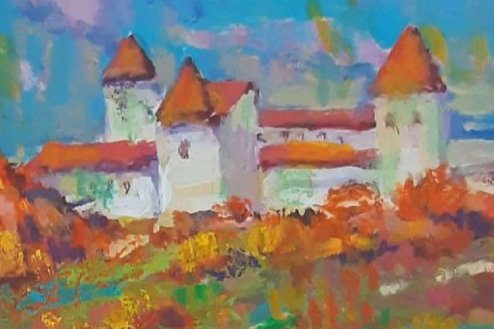 Acrylic painting Svirzhsky Castle Vyacheslav Petrovich Babac - 5