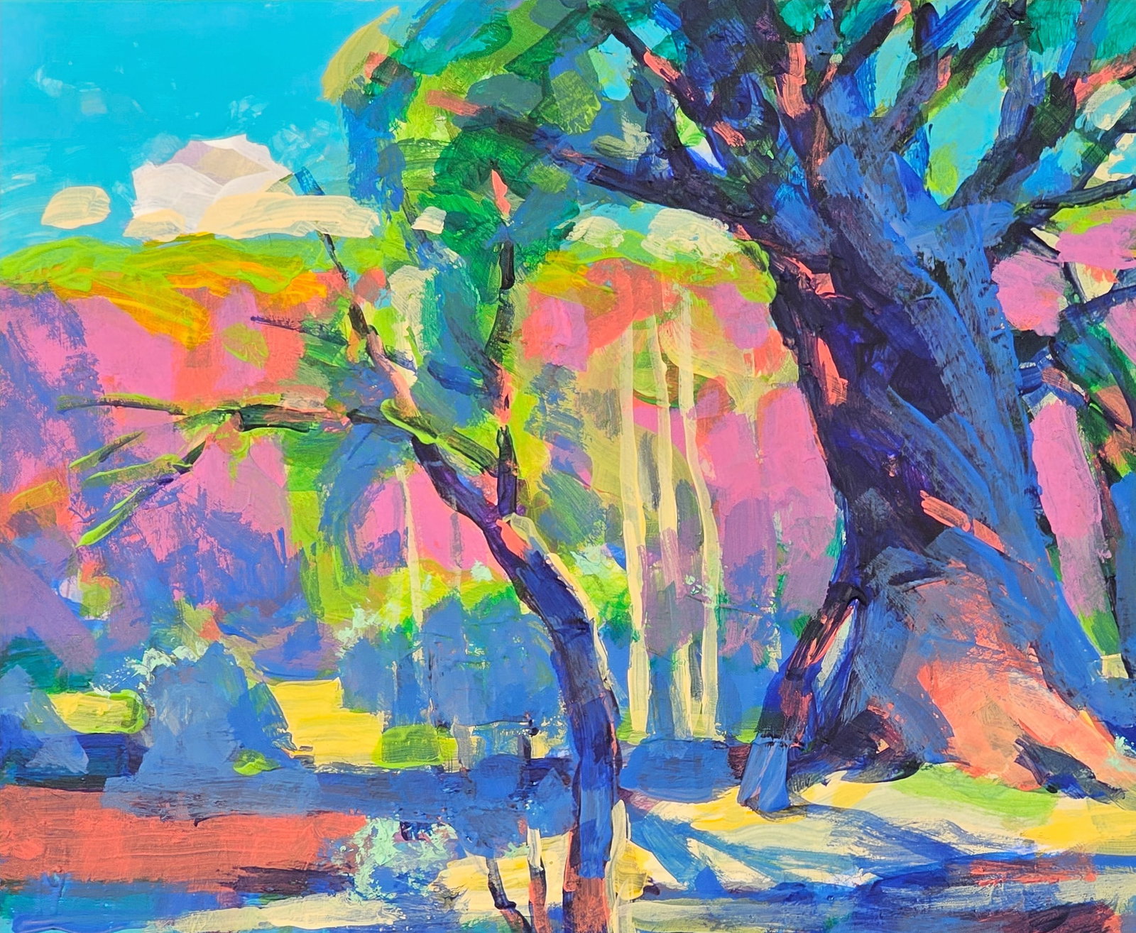 Oil painting bright landscape Vyacheslav Petrovich Babac - 3
