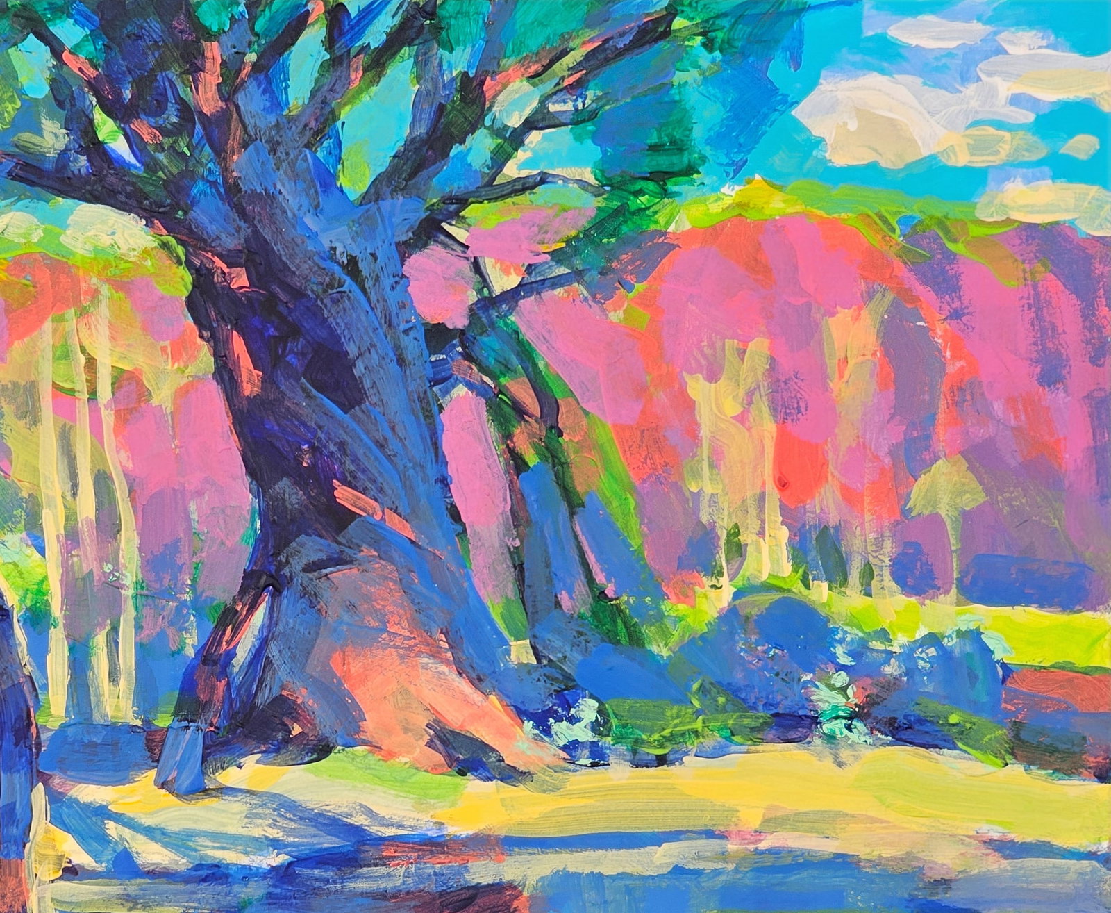 Oil painting bright landscape Vyacheslav Petrovich Babac - 4