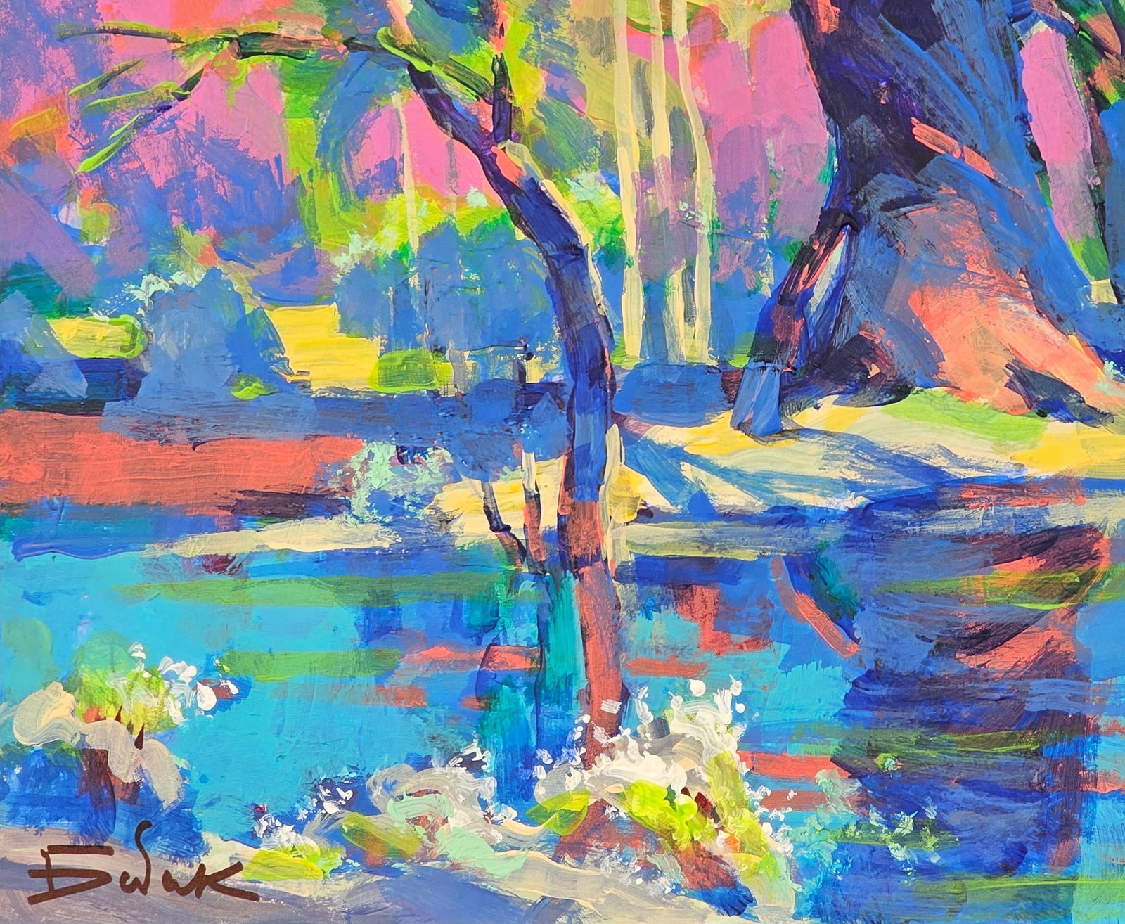 Oil painting bright landscape Vyacheslav Petrovich Babac - 5