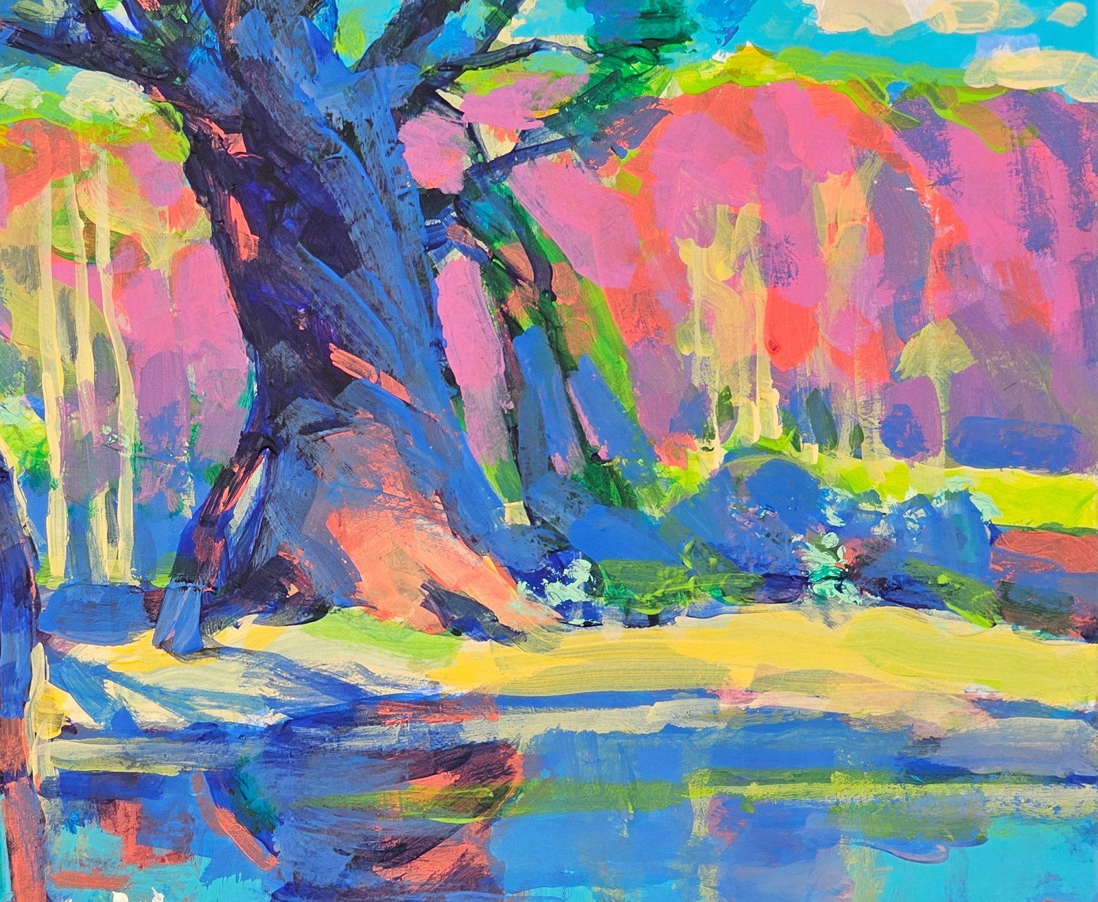 Oil painting bright landscape Vyacheslav Petrovich Babac - 9
