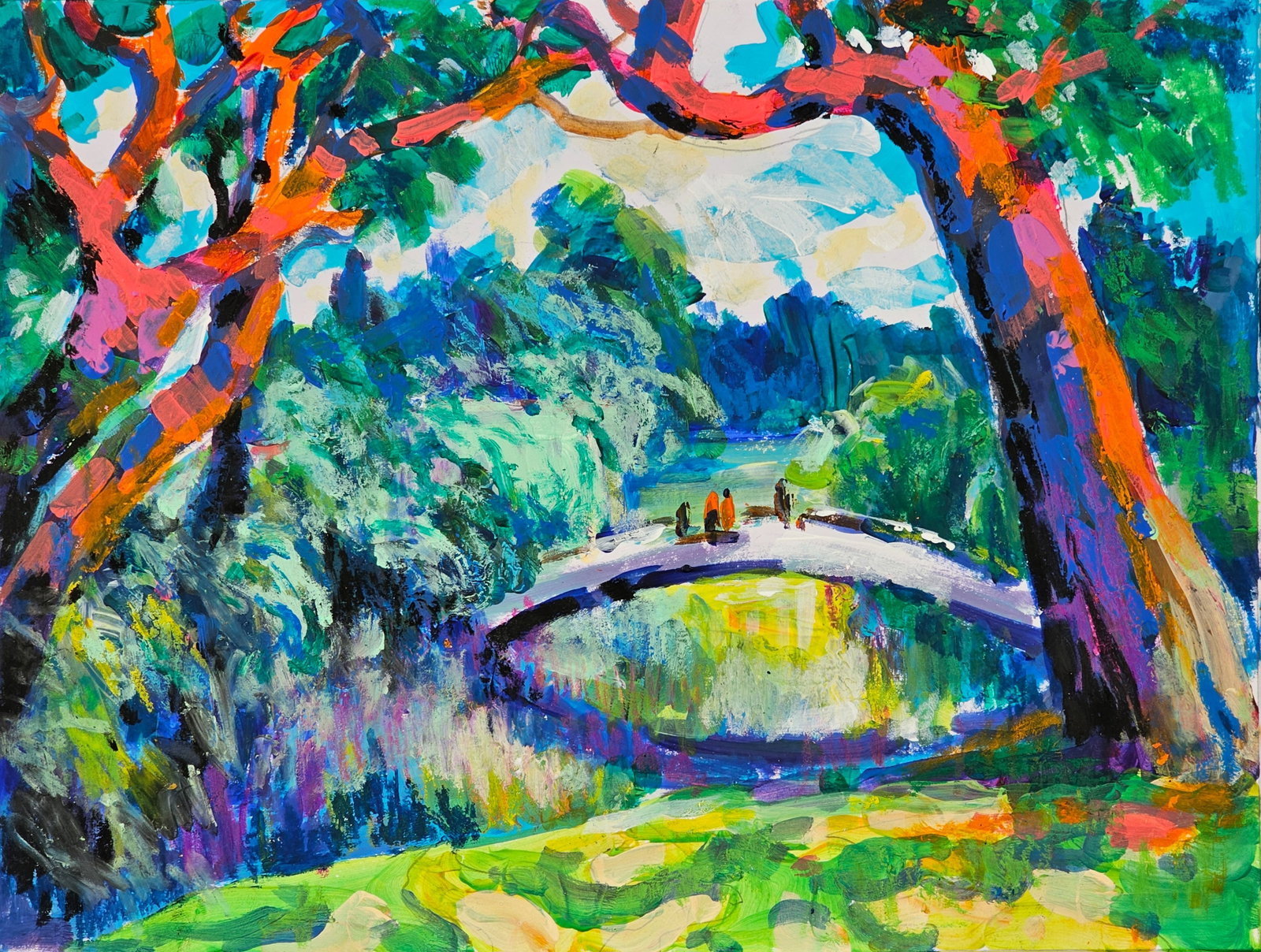 Oil painting summer landscape Vyacheslav Petrovich Babac: Title: Oil painting summer landscape Vyacheslav Petrovich Babac Description: 190BA Painter: Vyacheslav Petrovick Babac Size: 21x28 cm/ 8.26x11.02 inches Component: oil, cardboard Original painting