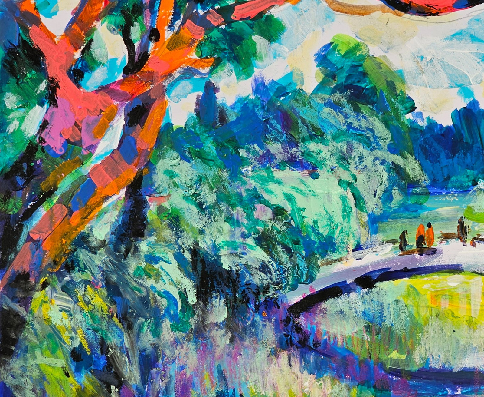 Oil painting summer landscape Vyacheslav Petrovich Babac - 8