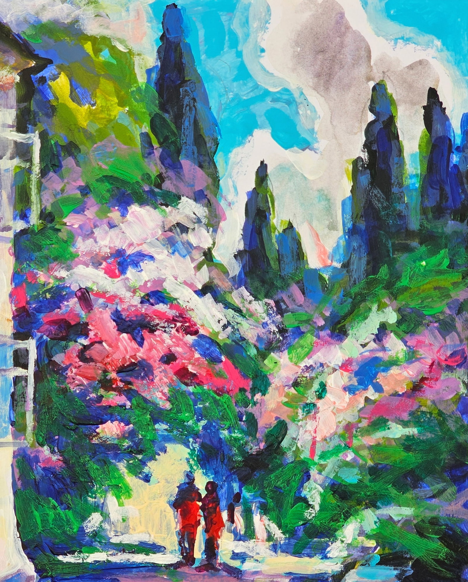 Oil painting spring landscape Vyacheslav Petrovich Babac - 4