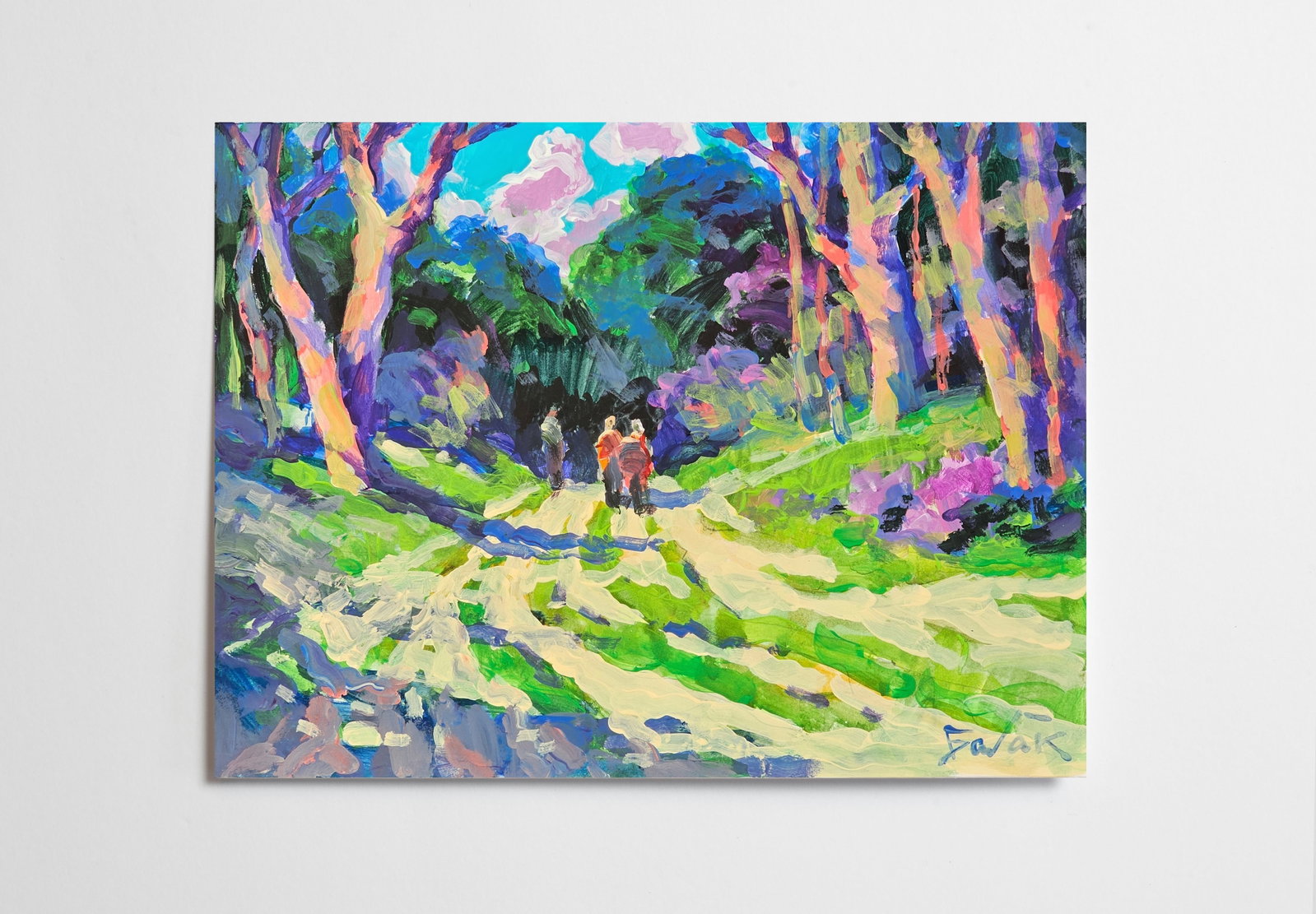 Oil painting A walk in the forest Vyacheslav Petrovich Babac - 10