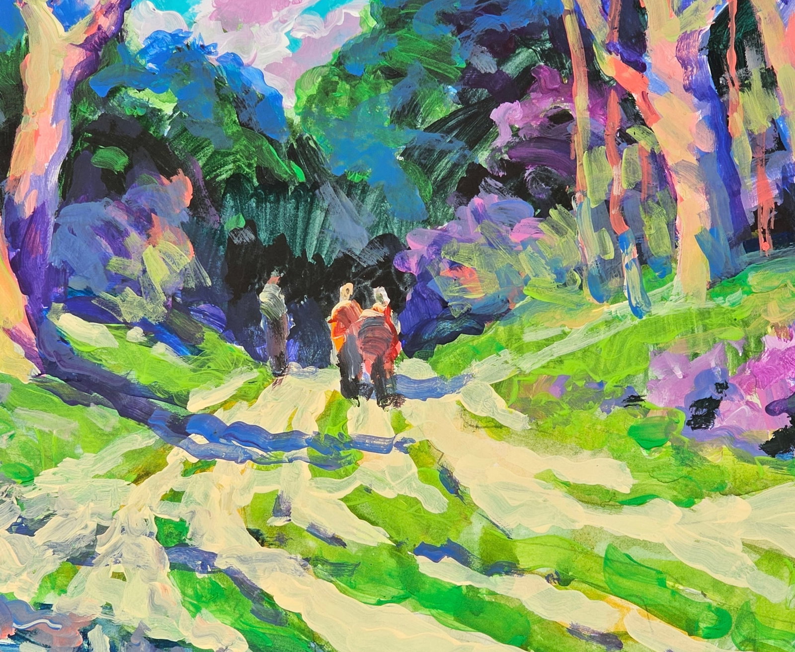Oil painting A walk in the forest Vyacheslav Petrovich Babac - 7