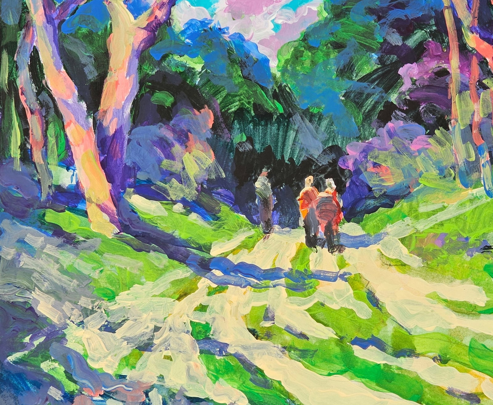 Oil painting A walk in the forest Vyacheslav Petrovich Babac - 8