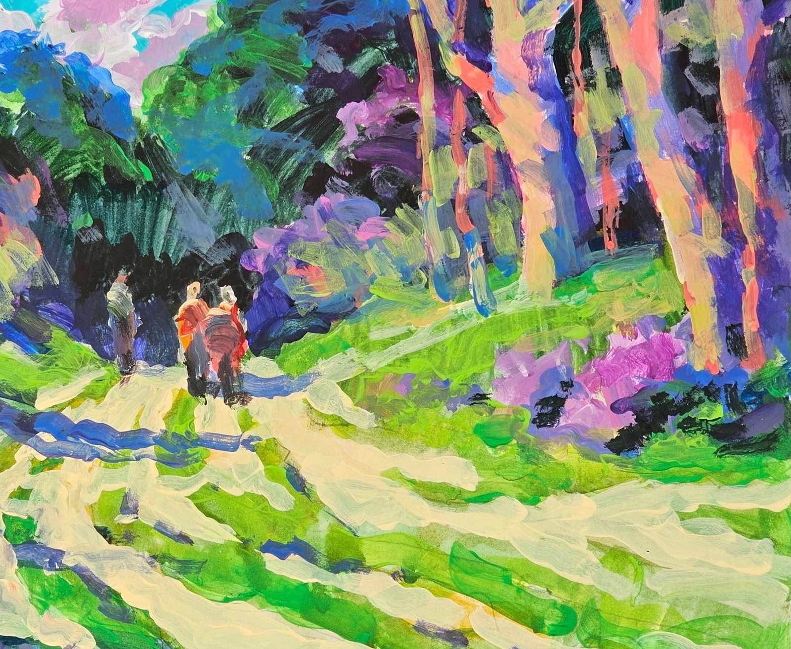 Oil painting A walk in the forest Vyacheslav Petrovich Babac - 9