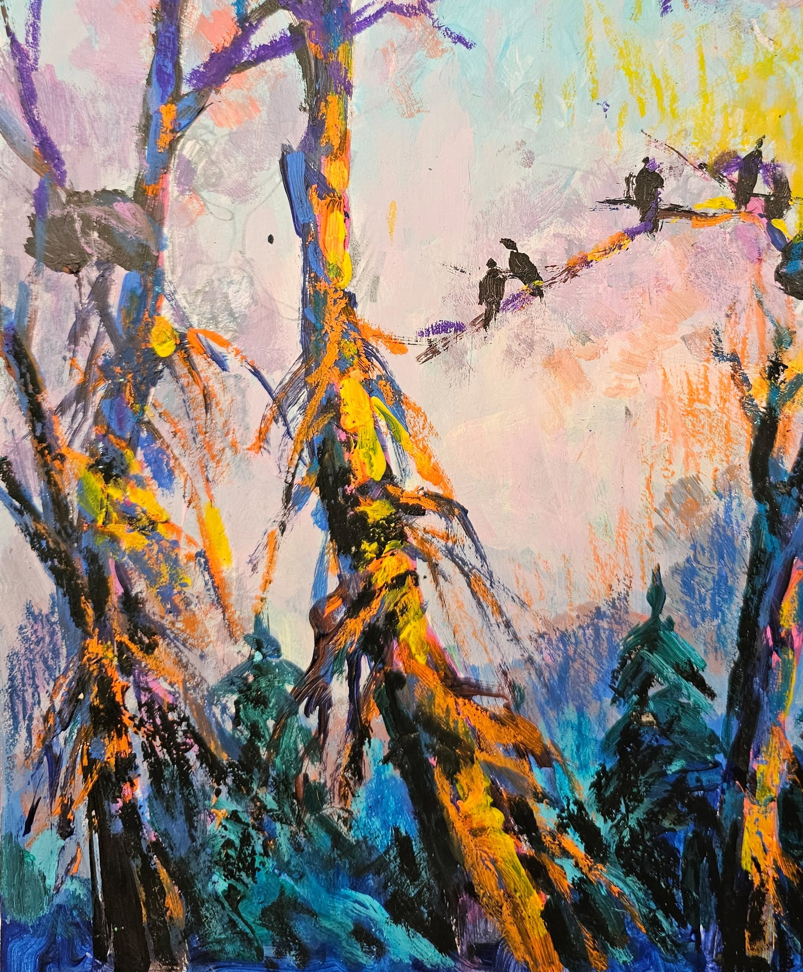 Oil painting evening is coming Vyacheslav Petrovich Babac - 5
