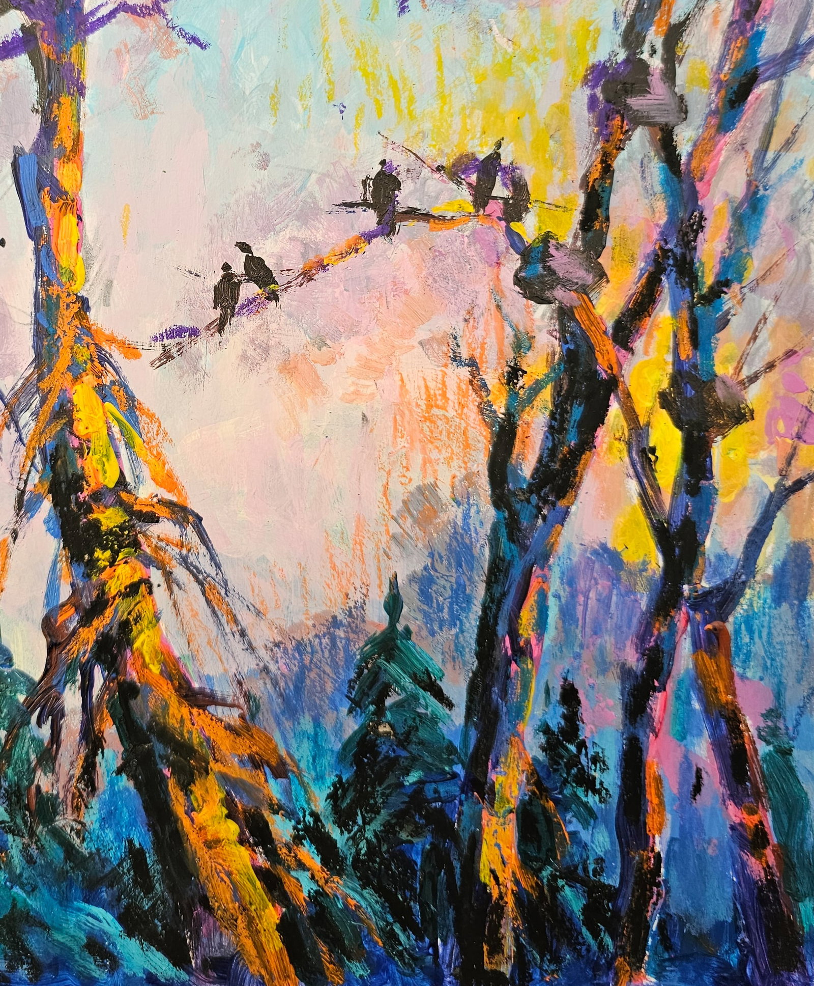 Oil painting evening is coming Vyacheslav Petrovich Babac - 6