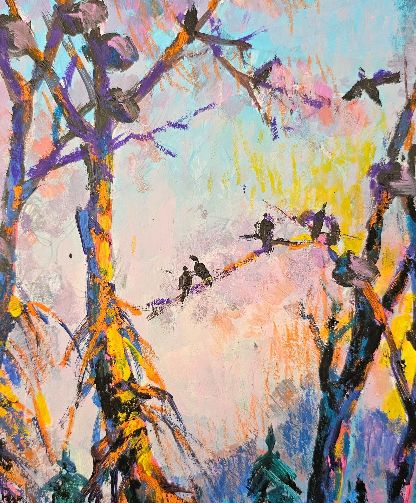 Oil painting evening is coming Vyacheslav Petrovich Babac - 7