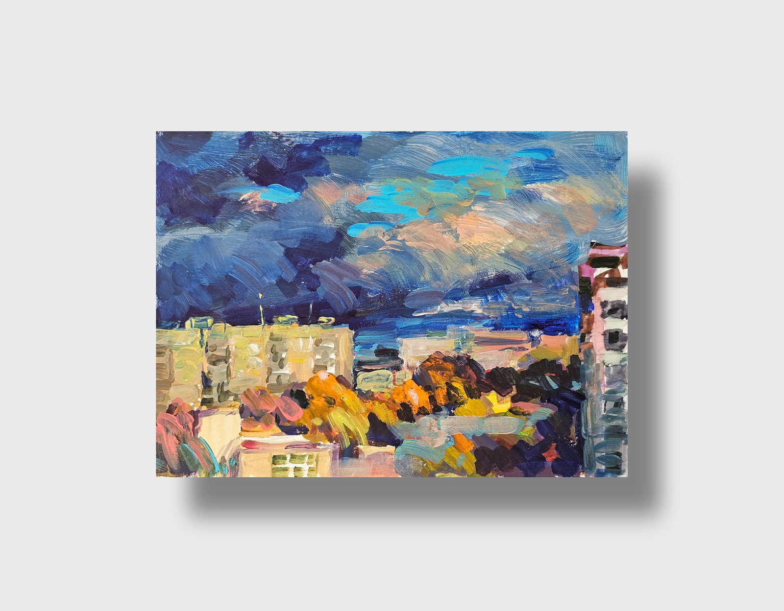 Acrylic painting the city of Ivano-Frankivsk Vyacheslav Petrovich Babac - 10