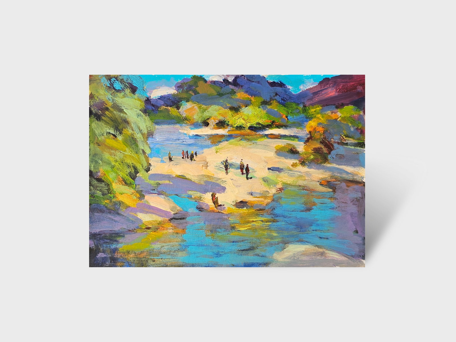 Acrylic painting the city of Ivano-Frankivsk Vyacheslav Petrovich Babac - 10