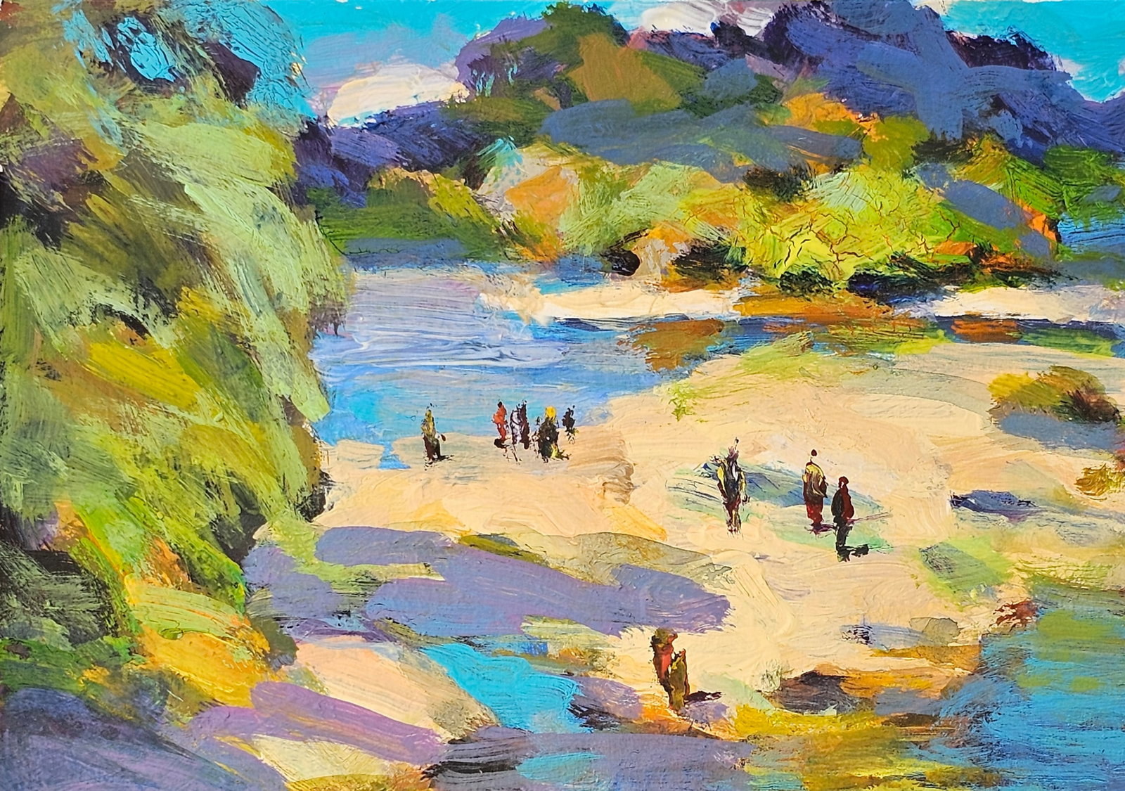 Acrylic painting the city of Ivano-Frankivsk Vyacheslav Petrovich Babac - 3