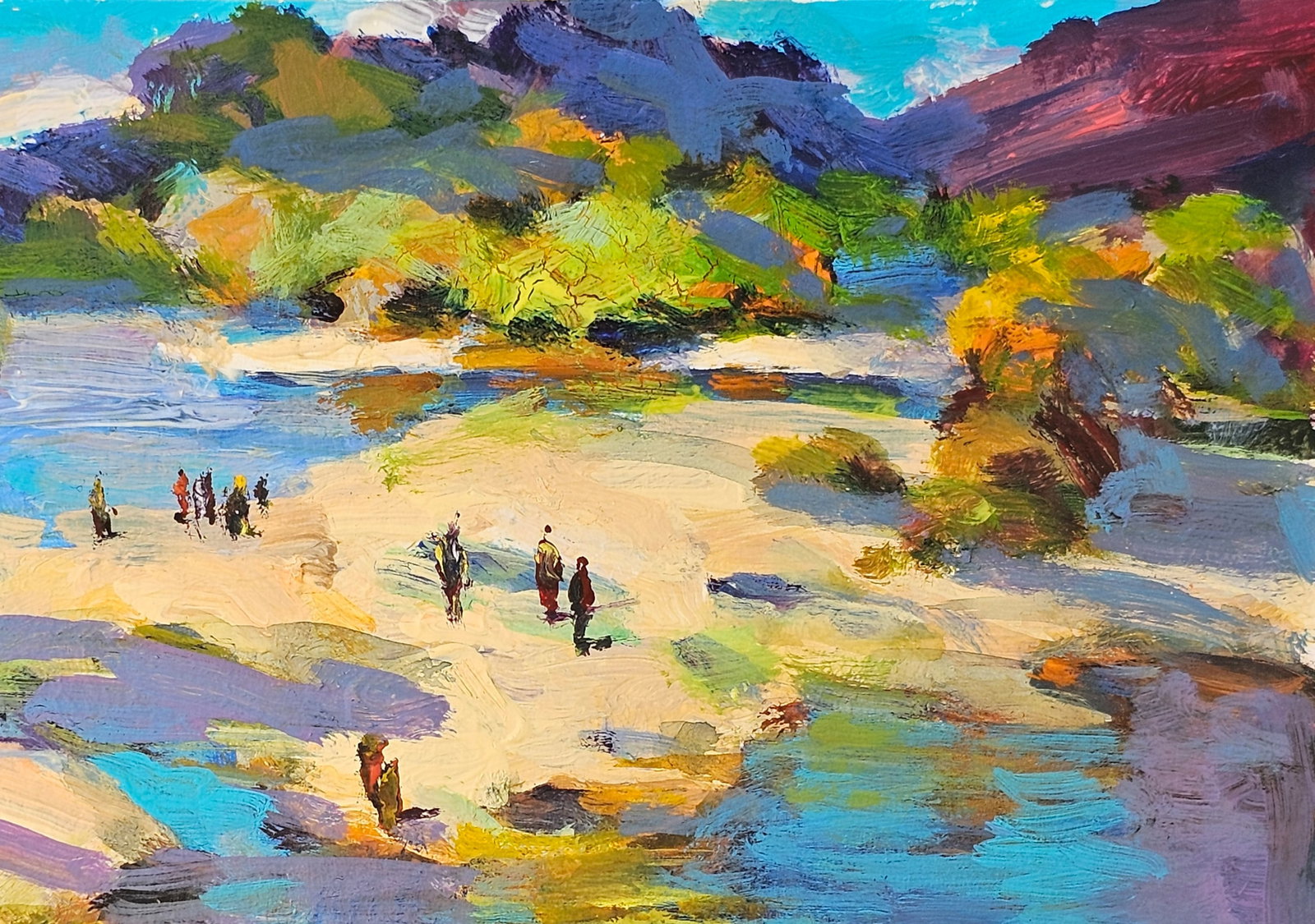 Acrylic painting the city of Ivano-Frankivsk Vyacheslav Petrovich Babac - 4