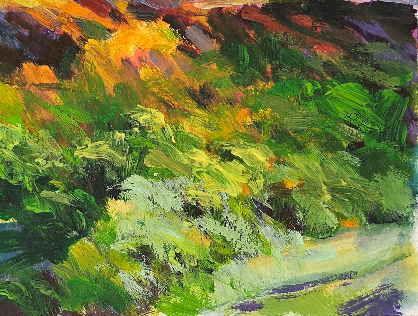 Acrylic painting the city of Ivano-Frankivsk Vyacheslav Petrovich Babac - 6