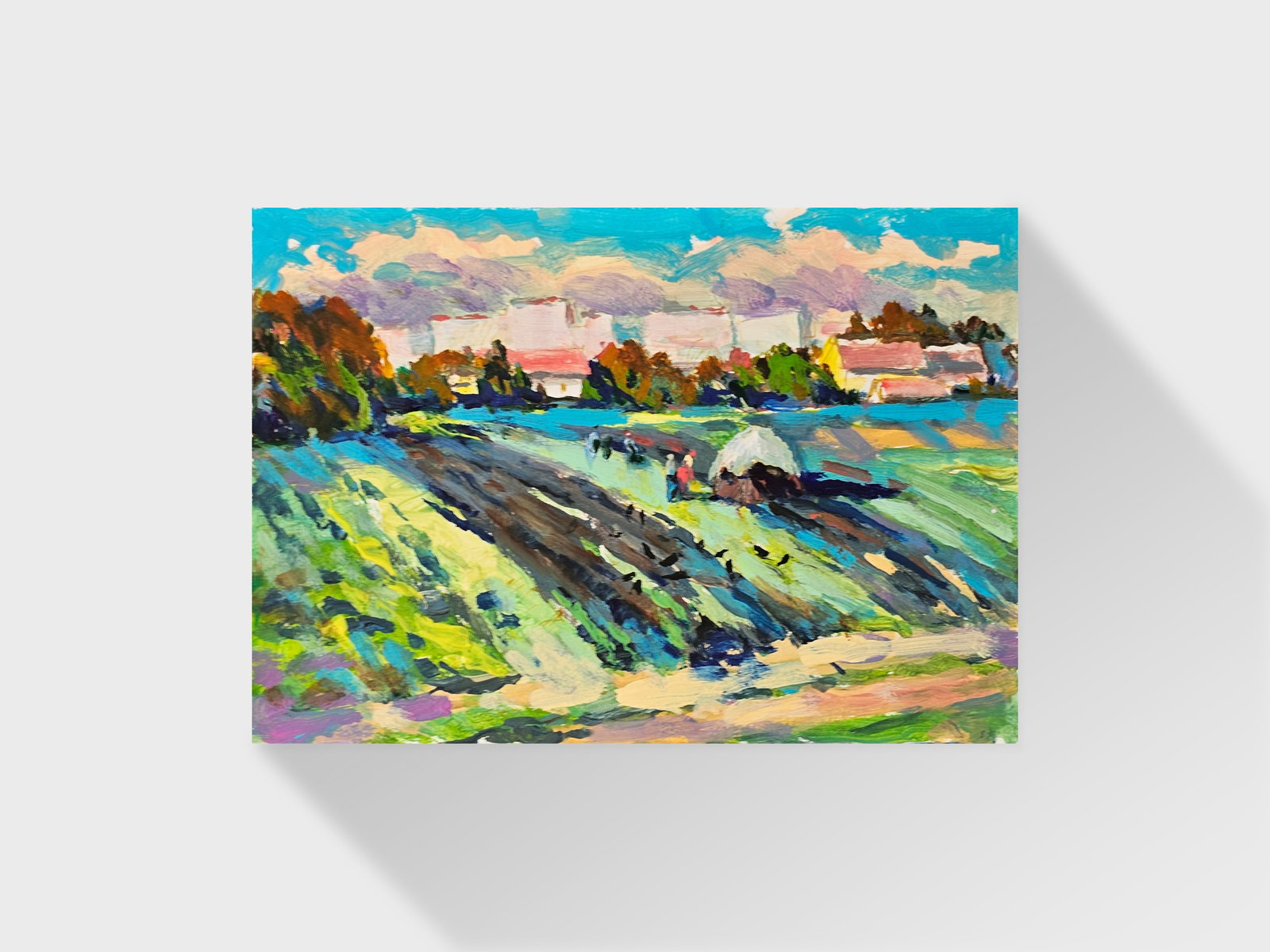 Acrylic painting the city of Ivano-Frankivsk Vyacheslav Petrovich Babac - 10