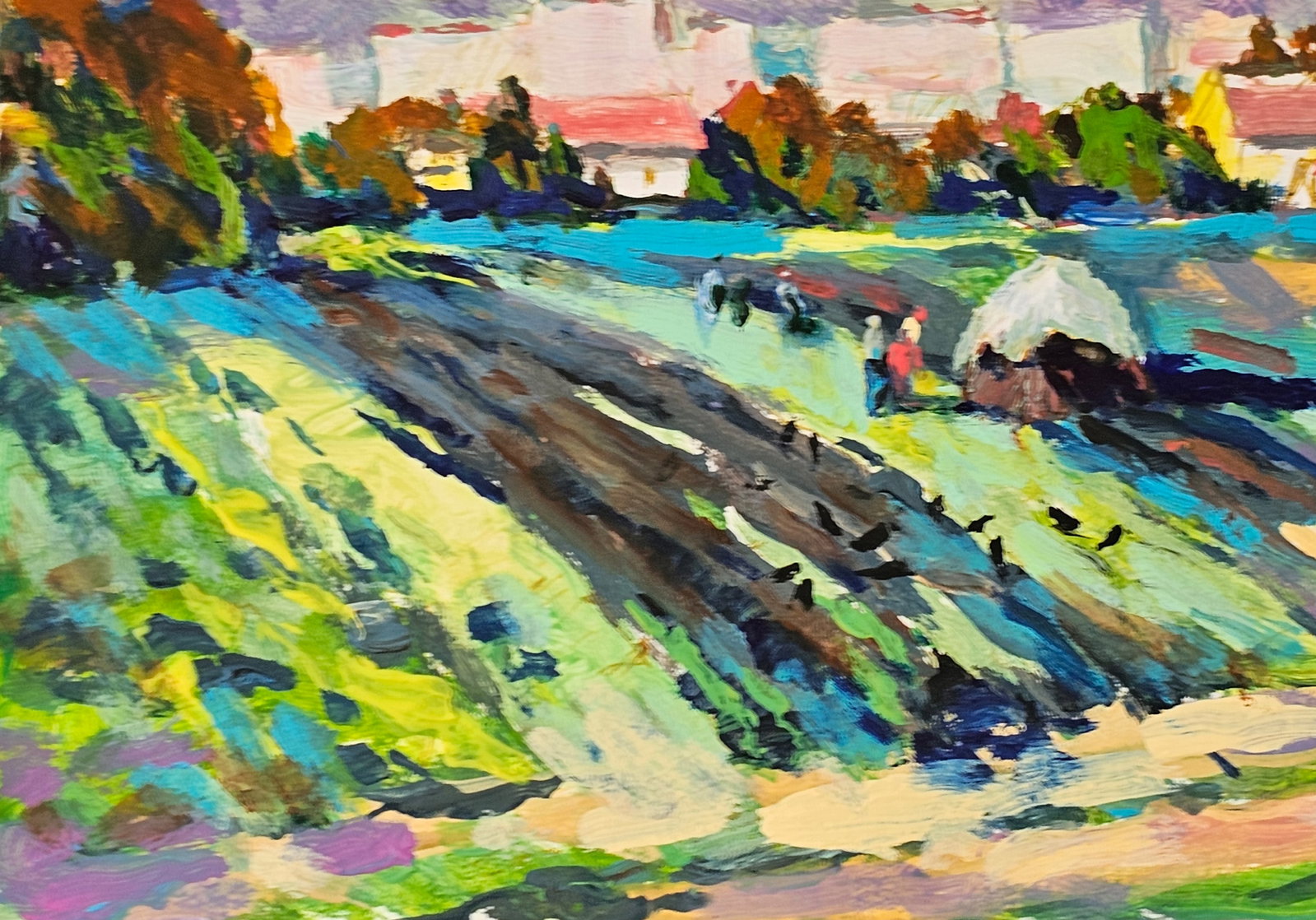 Acrylic painting the city of Ivano-Frankivsk Vyacheslav Petrovich Babac - 5