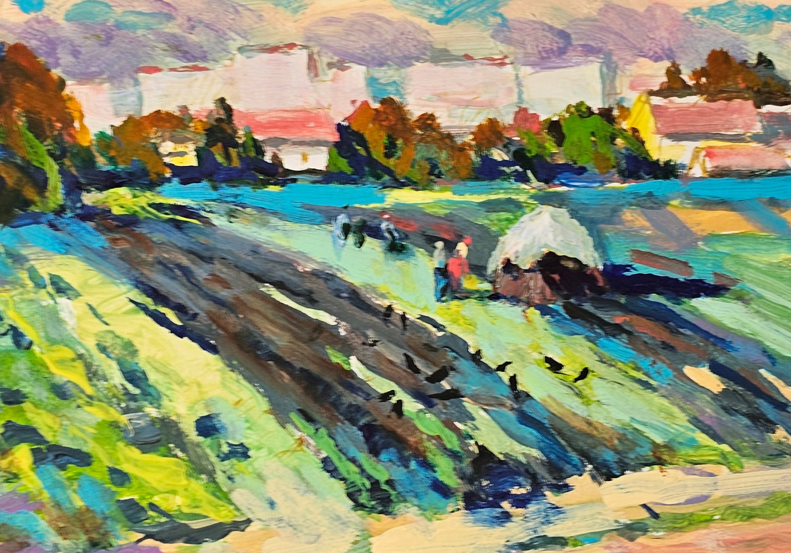 Acrylic painting the city of Ivano-Frankivsk Vyacheslav Petrovich Babac - 7
