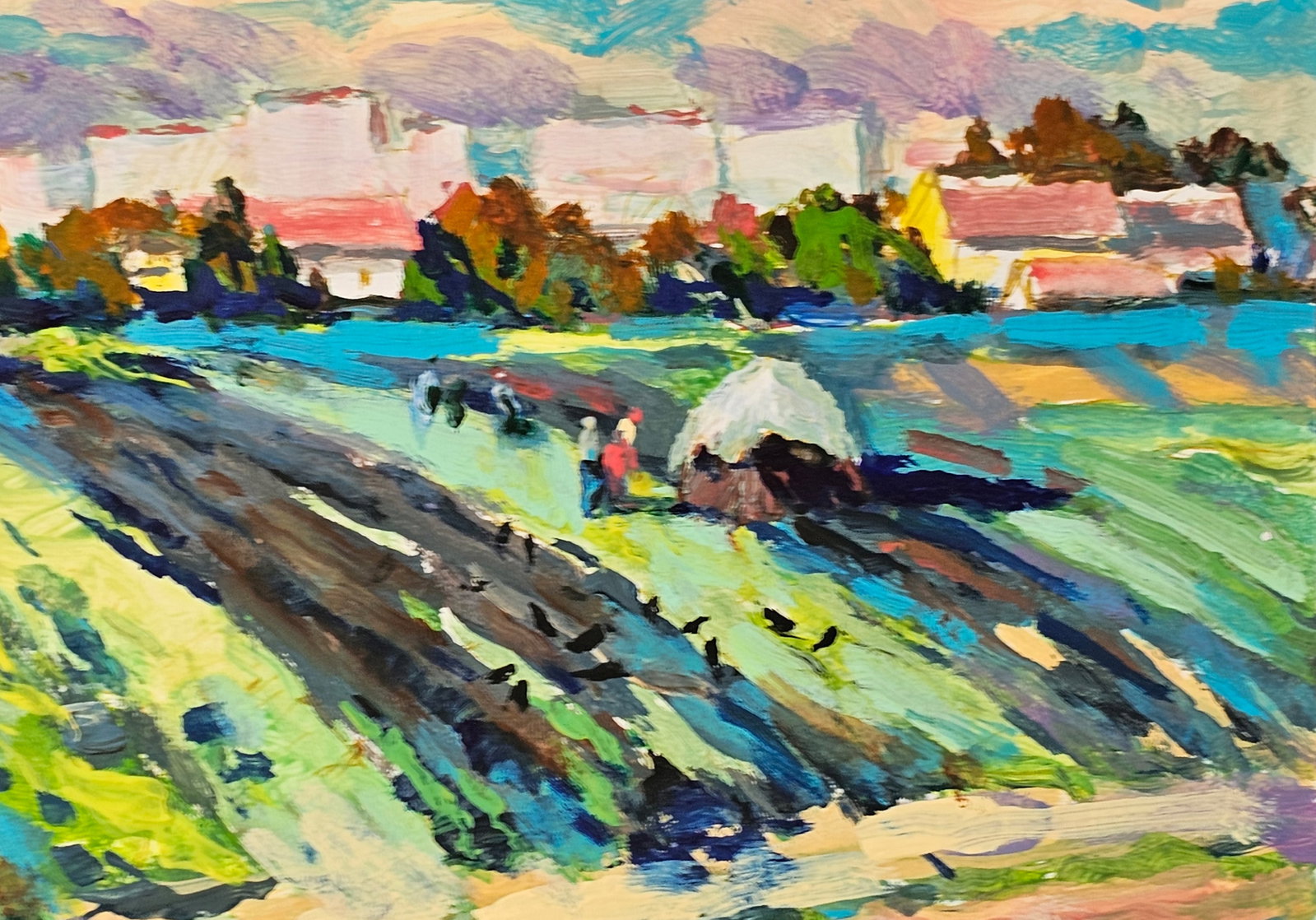 Acrylic painting the city of Ivano-Frankivsk Vyacheslav Petrovich Babac - 9
