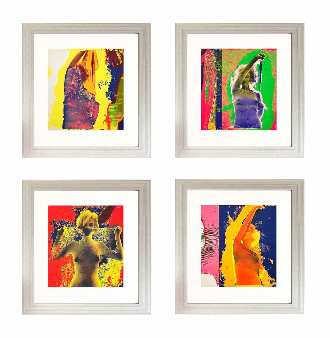Stern Set of four Serigraph 1968 Marilyn Monroe Trip 3-4-9-10 framed: Artist: Bert Stern Country: USA Title: Set of four Marilyn Monroe Trip 3-4-9-10 Medium: Serigraph Marks: Not signed, not numbered Printed: 1968 in the USA Paper Size: 11.25 x 11.75 inches Proven