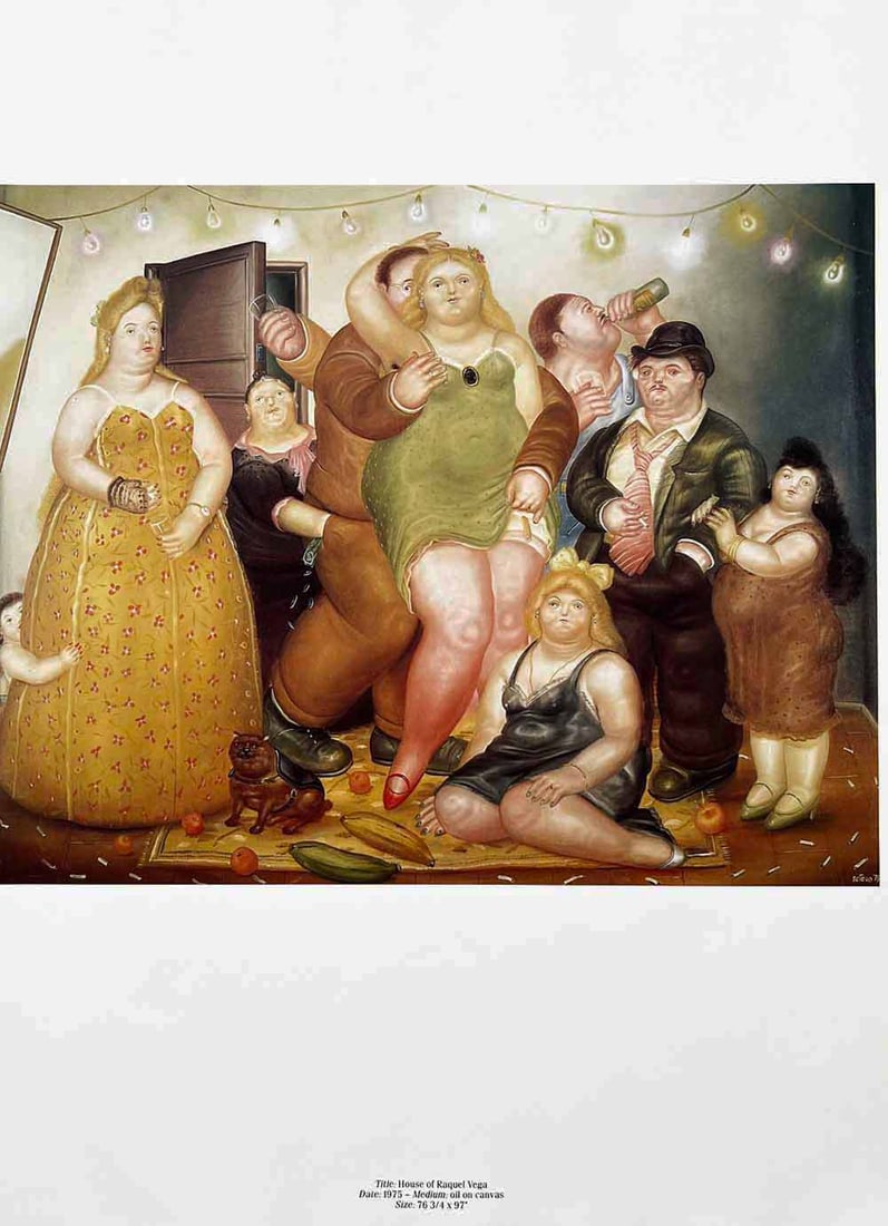 Fernando Botero 26 House of Raquel Vega 1983: Title: House of Ra