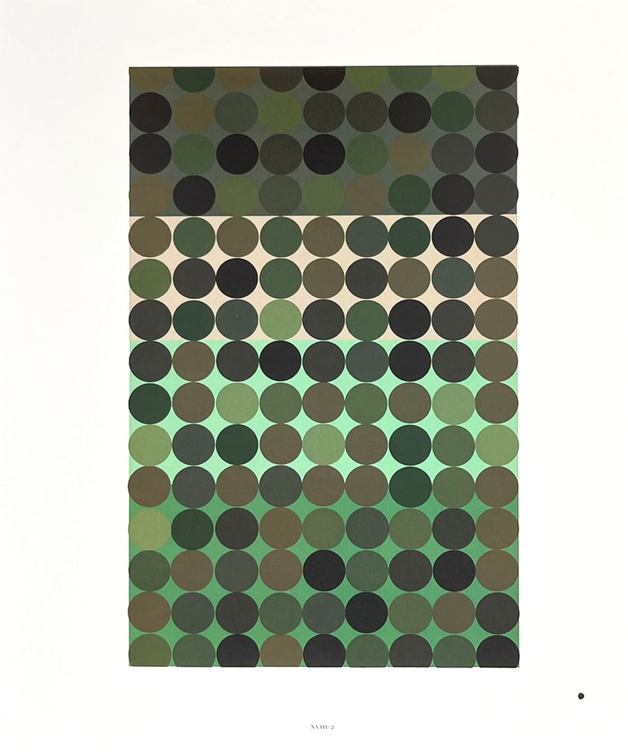 2009 Josef Albers The Interaction of Color Plate XVIII-2: Artist: Josef Albers Country: Germany ? USA Title: Plate XVIII-2 Paper Size: 13.50 x 10.50 inches on Munken Print Cream Printed: 2009 Graphicom, Italy, specializing in high-quality printing. Marks: